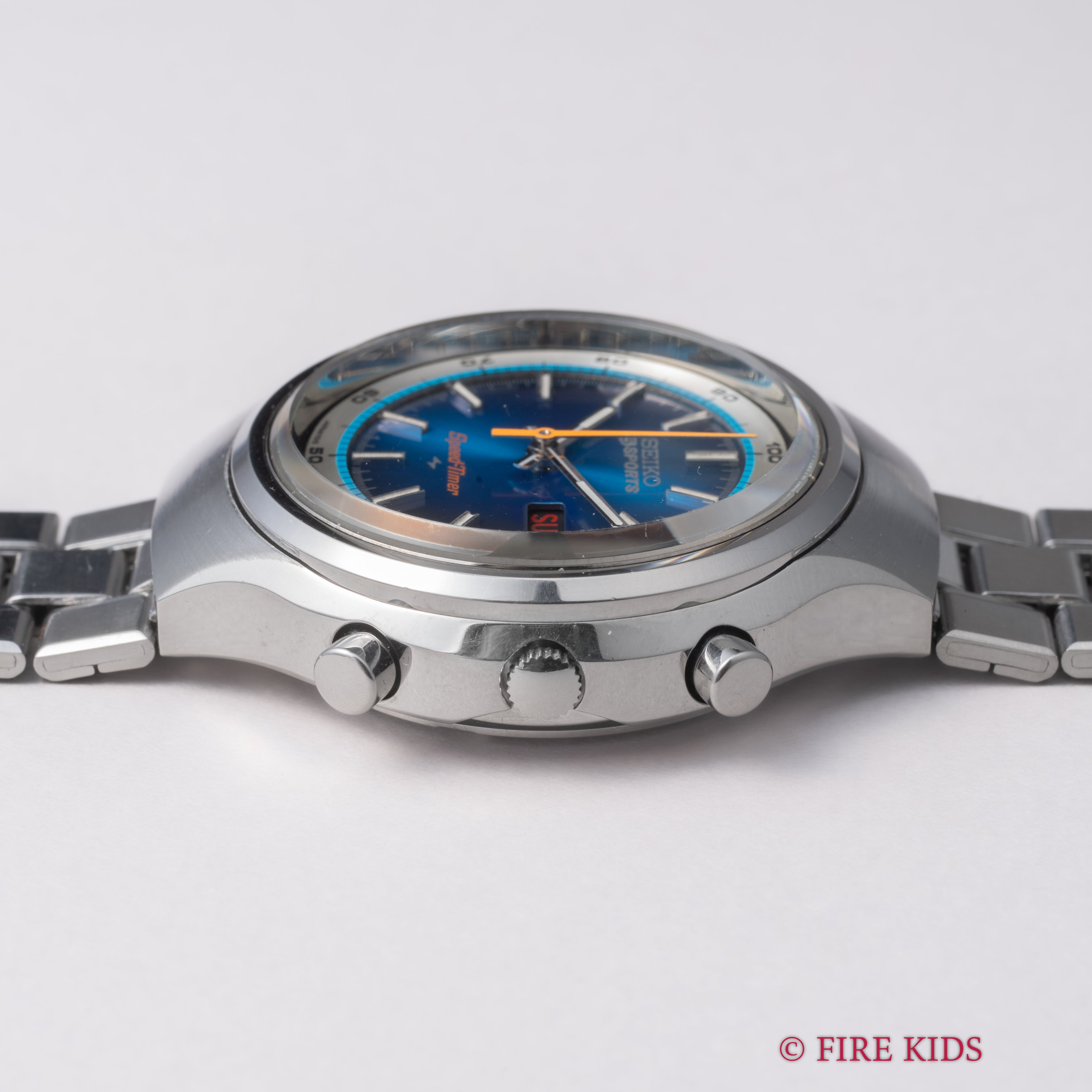 セイコー 5スポーツ スピードタイマー 自動巻き 7015-8000 1973年製 純正ブレス付き