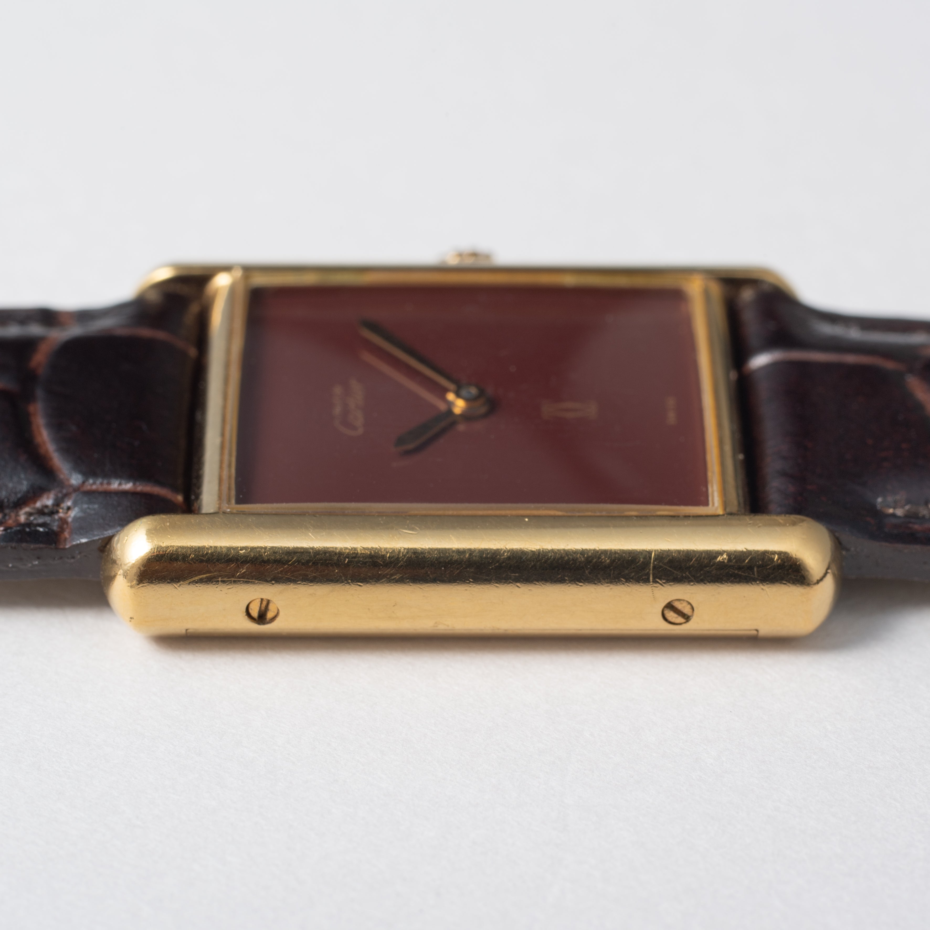 カルティエ マストタンク LMサイズ 1980年代製 ボルドーダイヤル