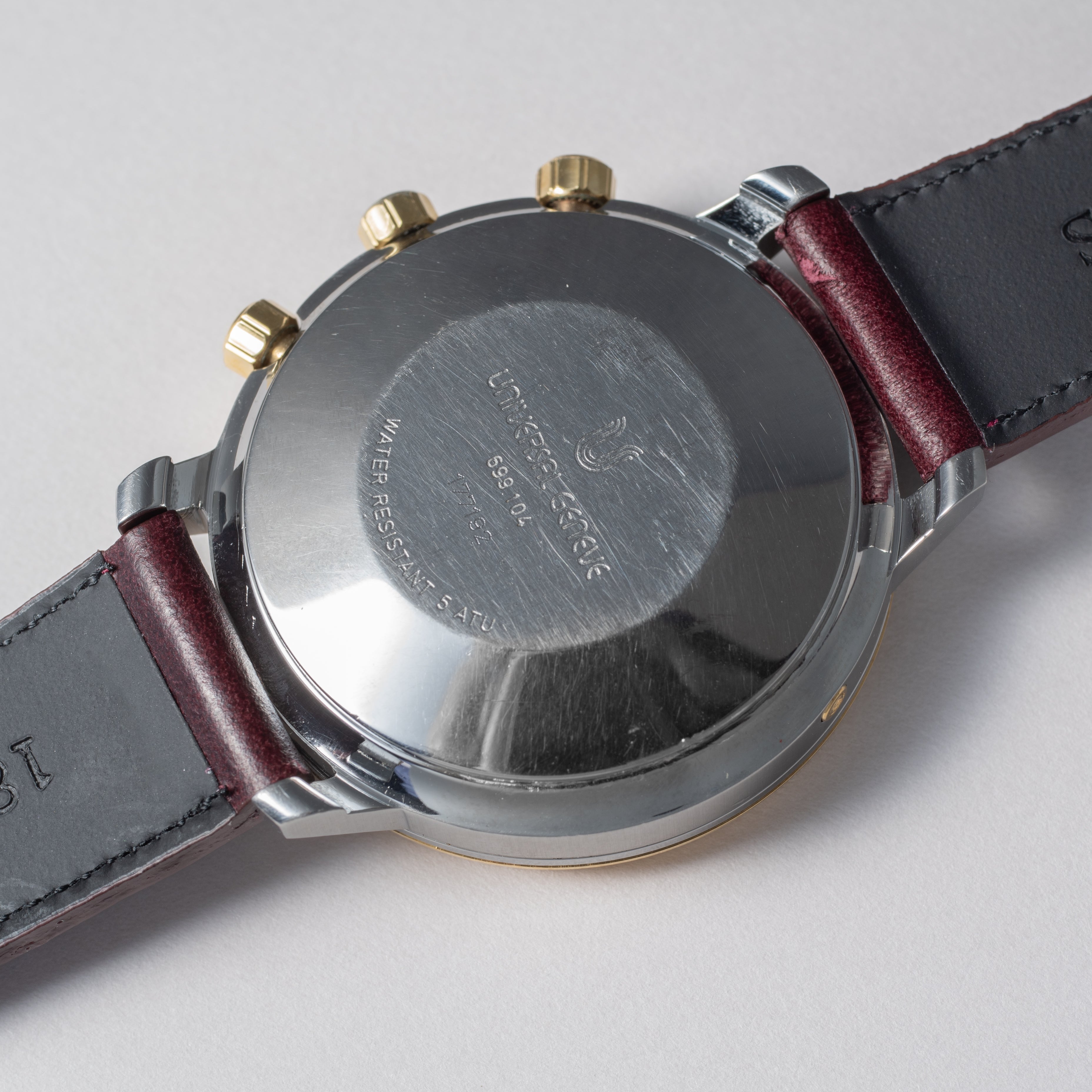 ユニバーサルジュネーブ トリコンパックス 1980年代 コンビ 箱、ギャラ付き