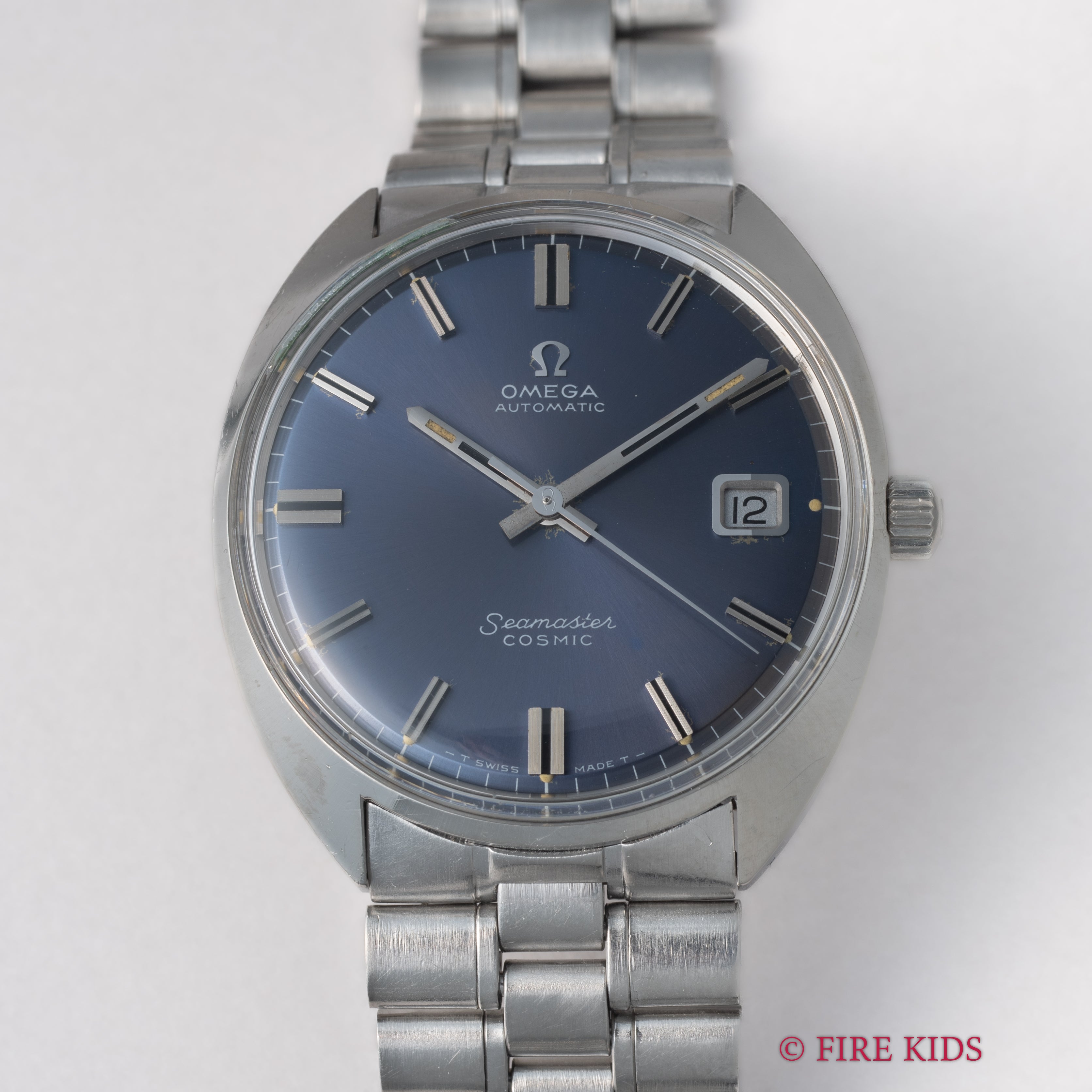 オメガ シーマスター コスミック ブルー 1968年製 純正ブレス付 自動巻き