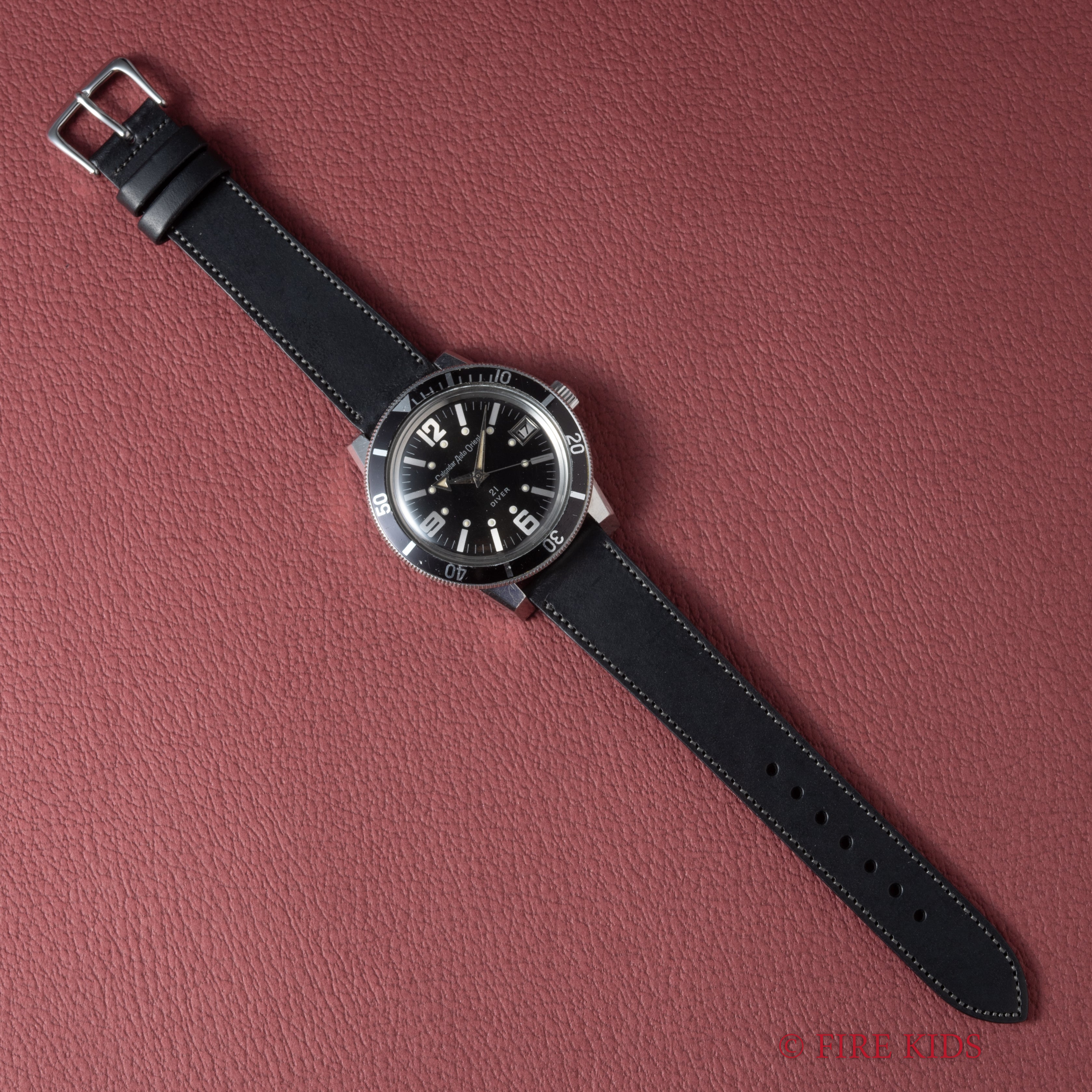 オリエント カレンダー オートオリエント 1960年代製 アローハンド 21ダイバー 自動巻き