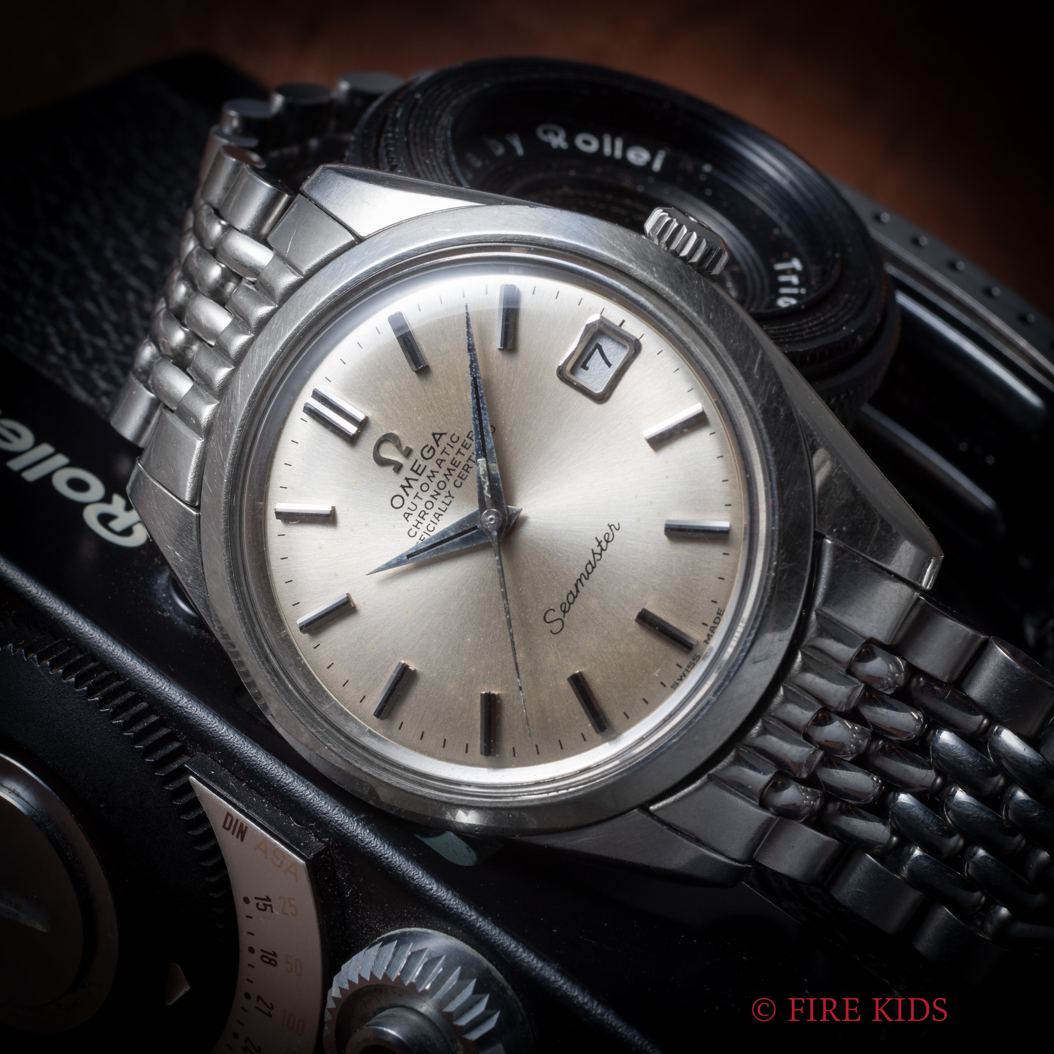 オメガ シーマスター クロノメーター 1969年製 自動巻 Cal.564 純正ライスブレス