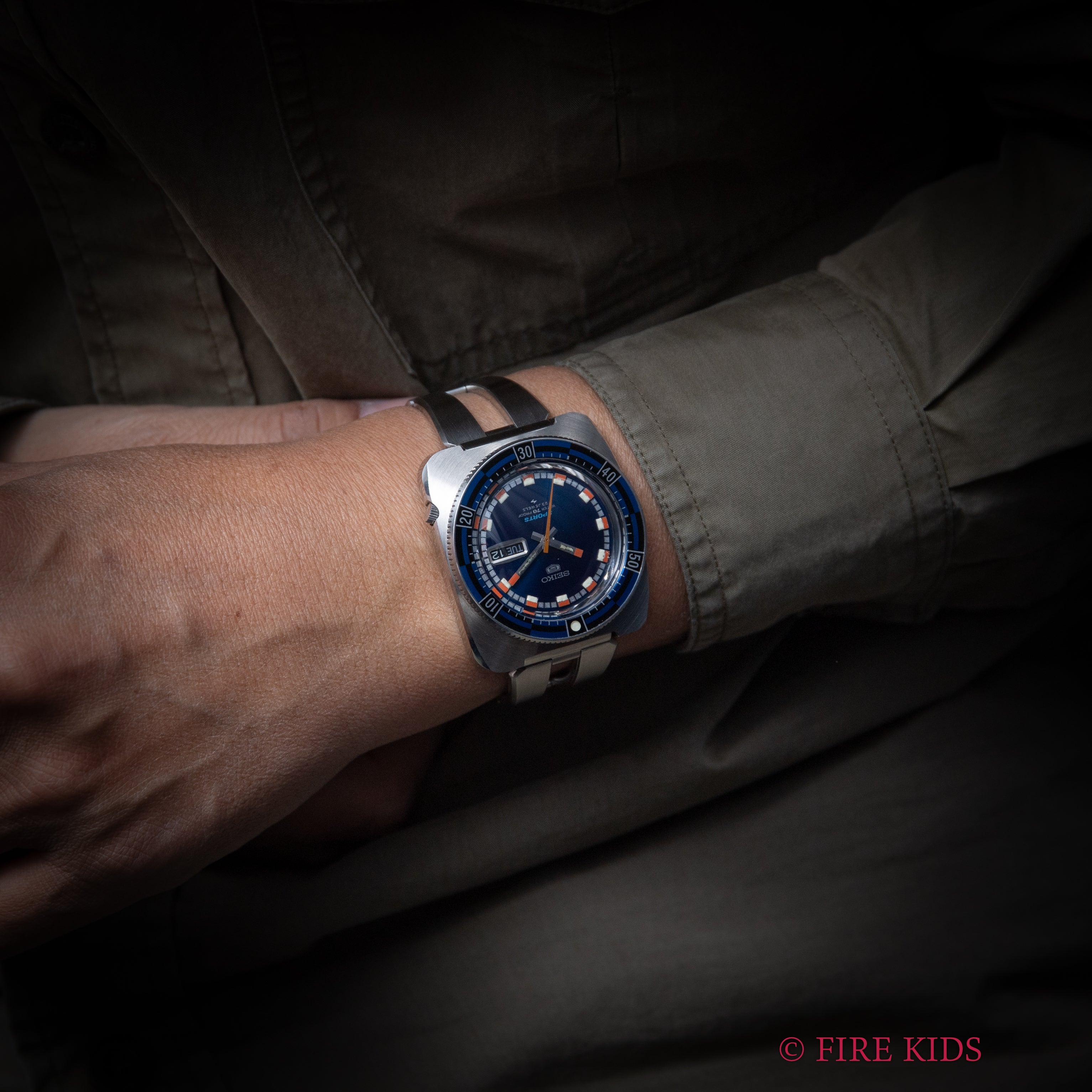 セイコー5スポーツ 1969年製 Ref.5126-8120 クッションケース 純正ブレス付き タグ付き