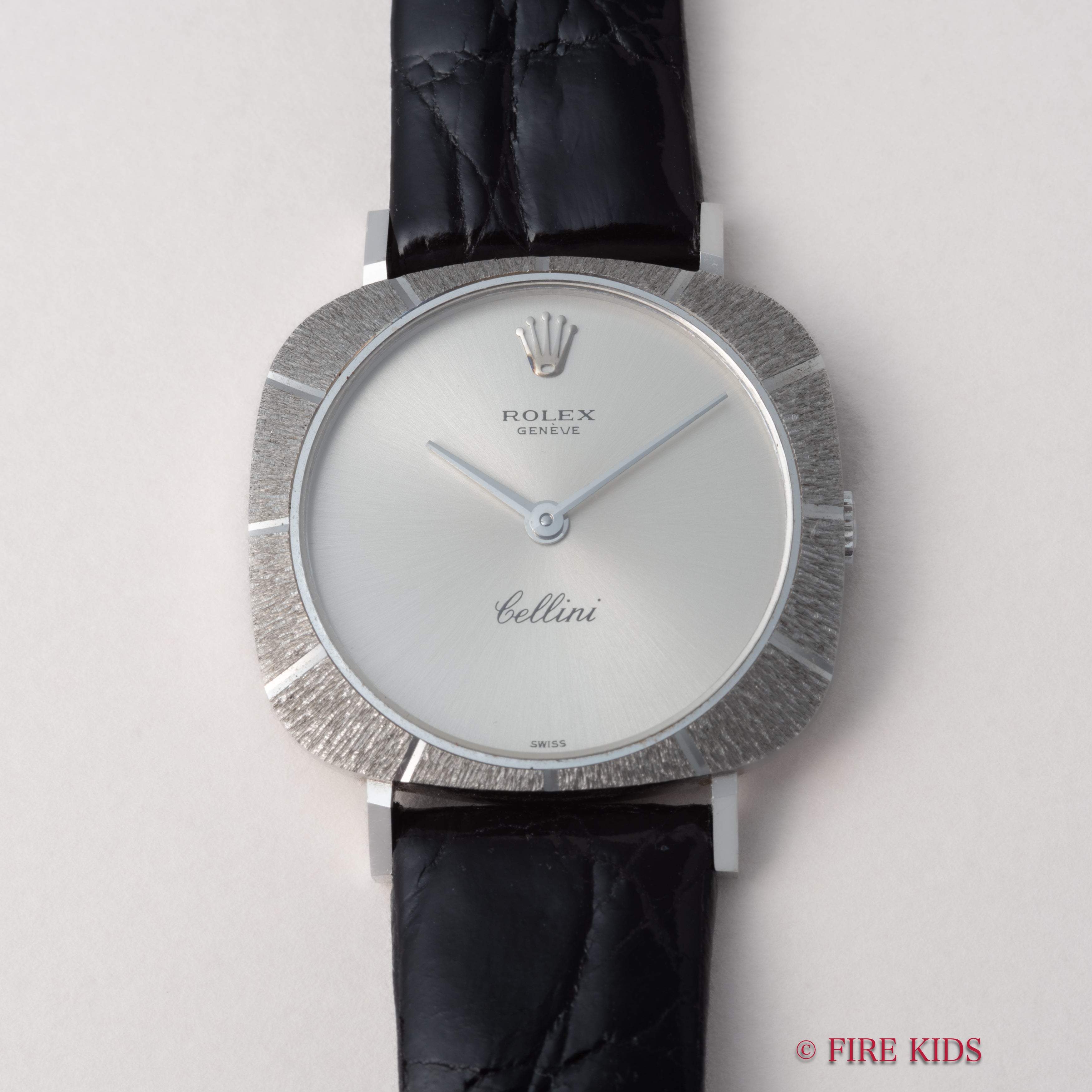 ロレックス レディース チェリーニ 18金無垢ホワイトゴールド 1970年製(昭和45年製) 純正王冠尾錠付き美品