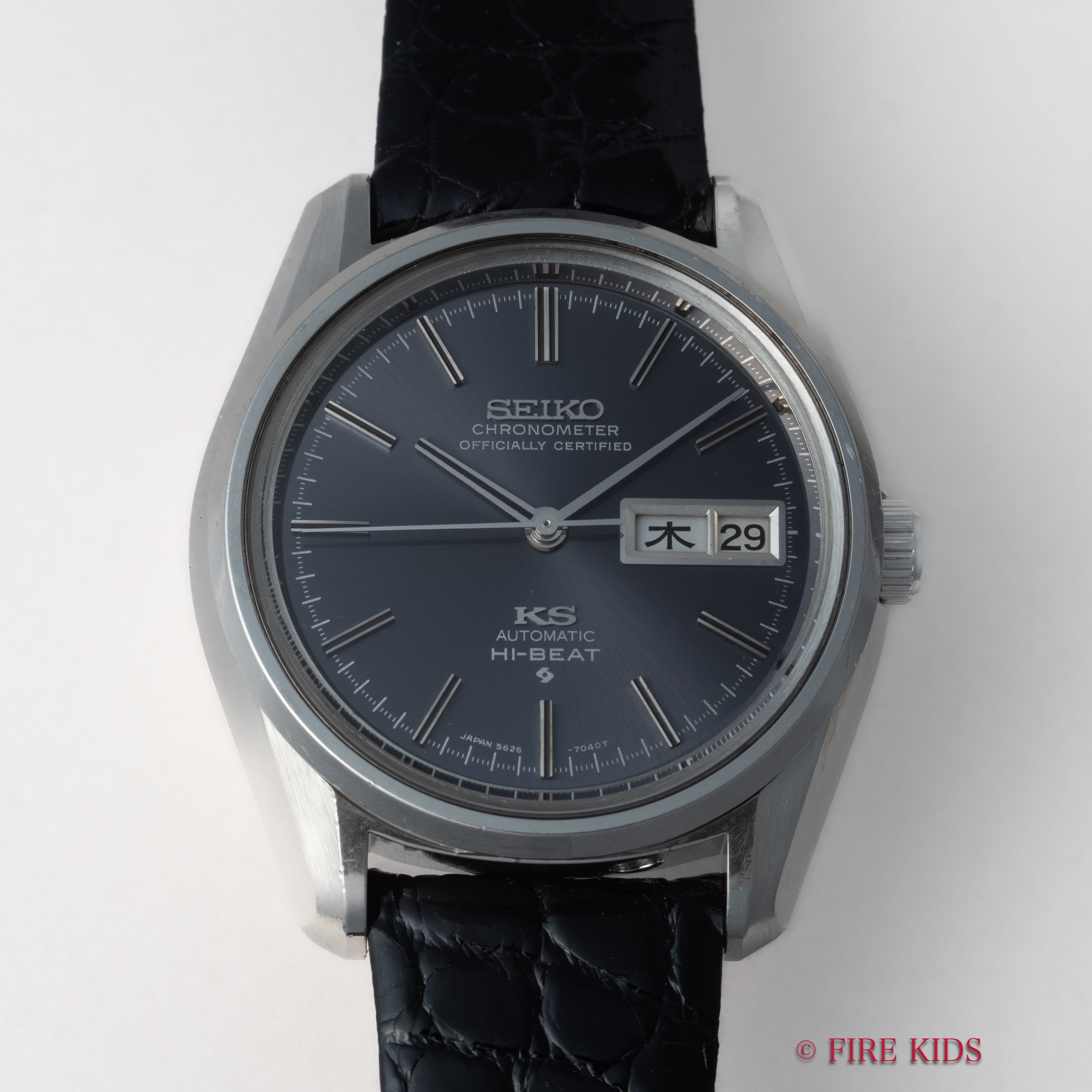 キングセイコー クロノメーター 56KS 1970年製(昭和45年製) グレーダイヤル ハイビート自動巻 KS尾錠付き