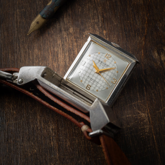 セイコー 銀無垢ケース ユニーク バックル時計 1950年製/昭和25年製 手巻き