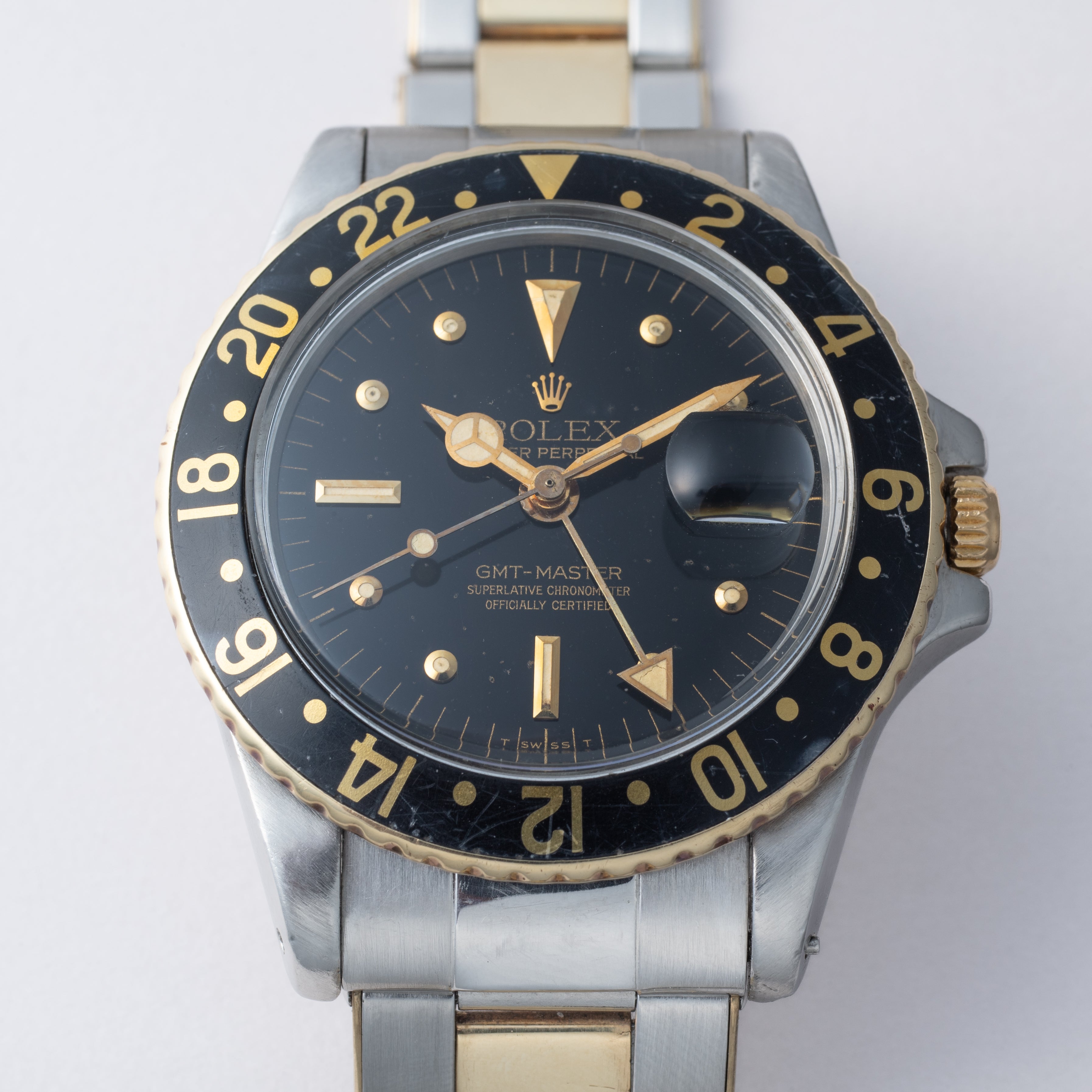 ロレックス 黒ツボ 1978年製 GMTマスター Ref.1675 3連オイスターブレス