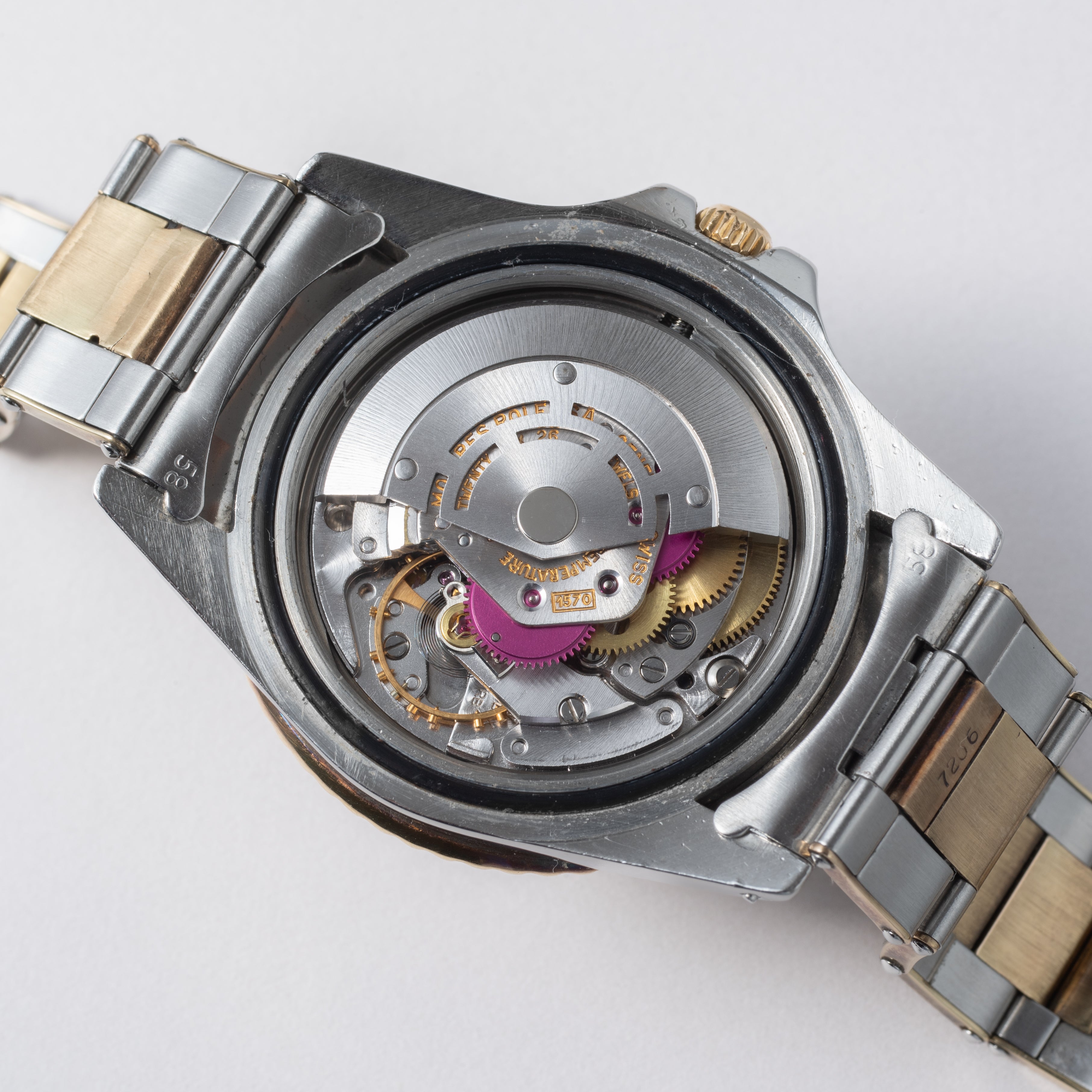 ロレックス 黒ツボ 1978年製 GMTマスター Ref.1675 3連オイスターブレス