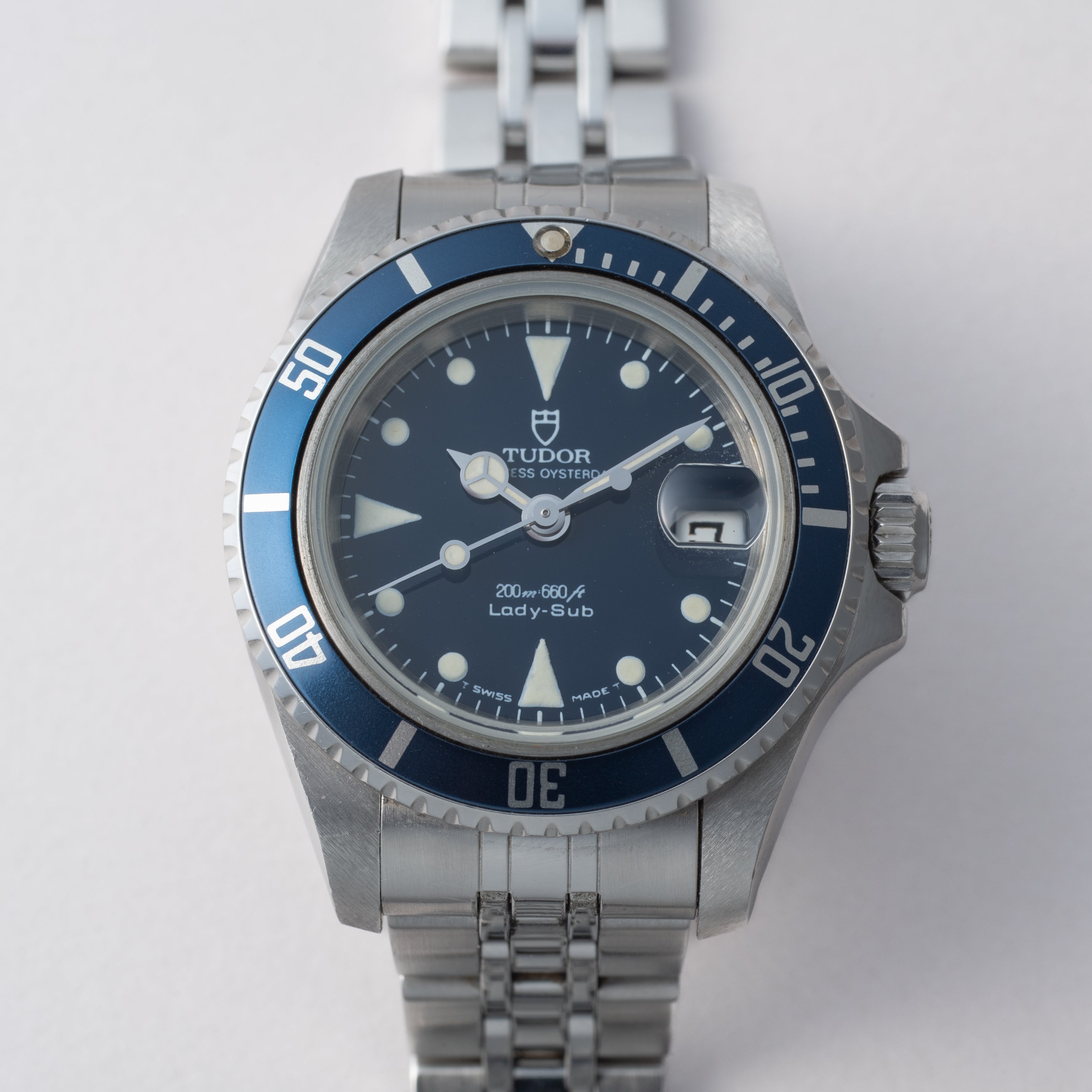 チューダー プリンセスオイスターデイト レディーサブ 1992年製 Ref.96090 王冠リューズ