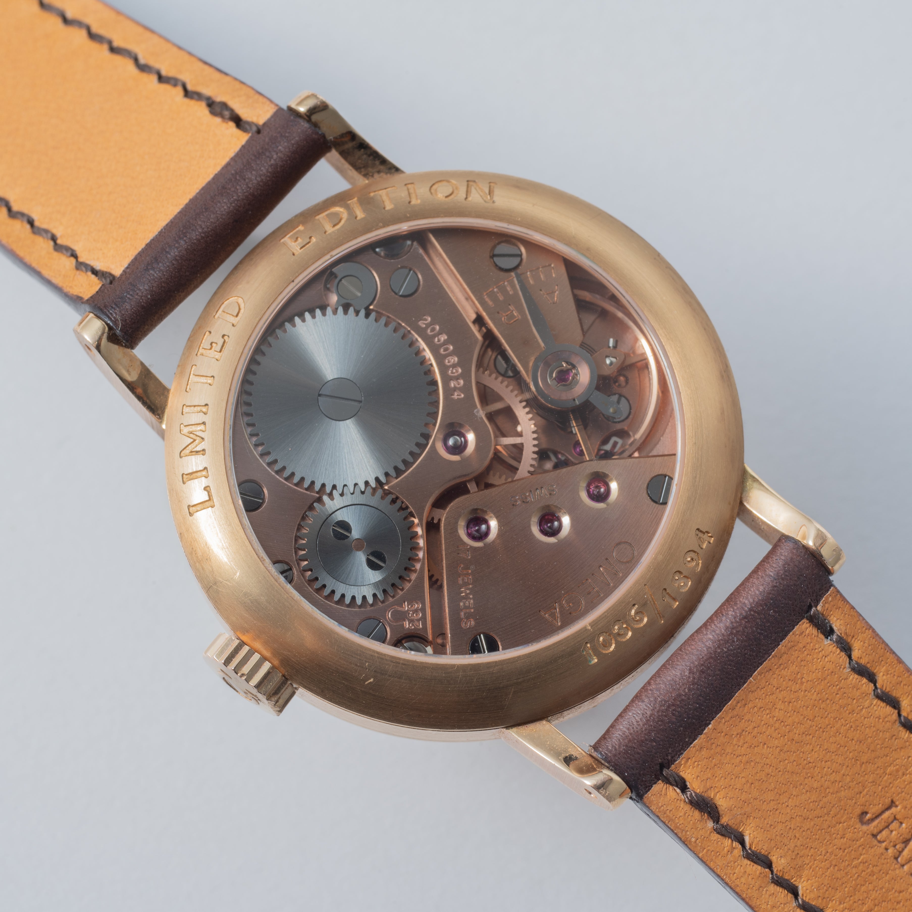 オメガ ルネッサンス ピンクゴールド 1994年製 Ref.59503103 箱、ギャラ付き オメガ誕生100周年 世界限定1894本