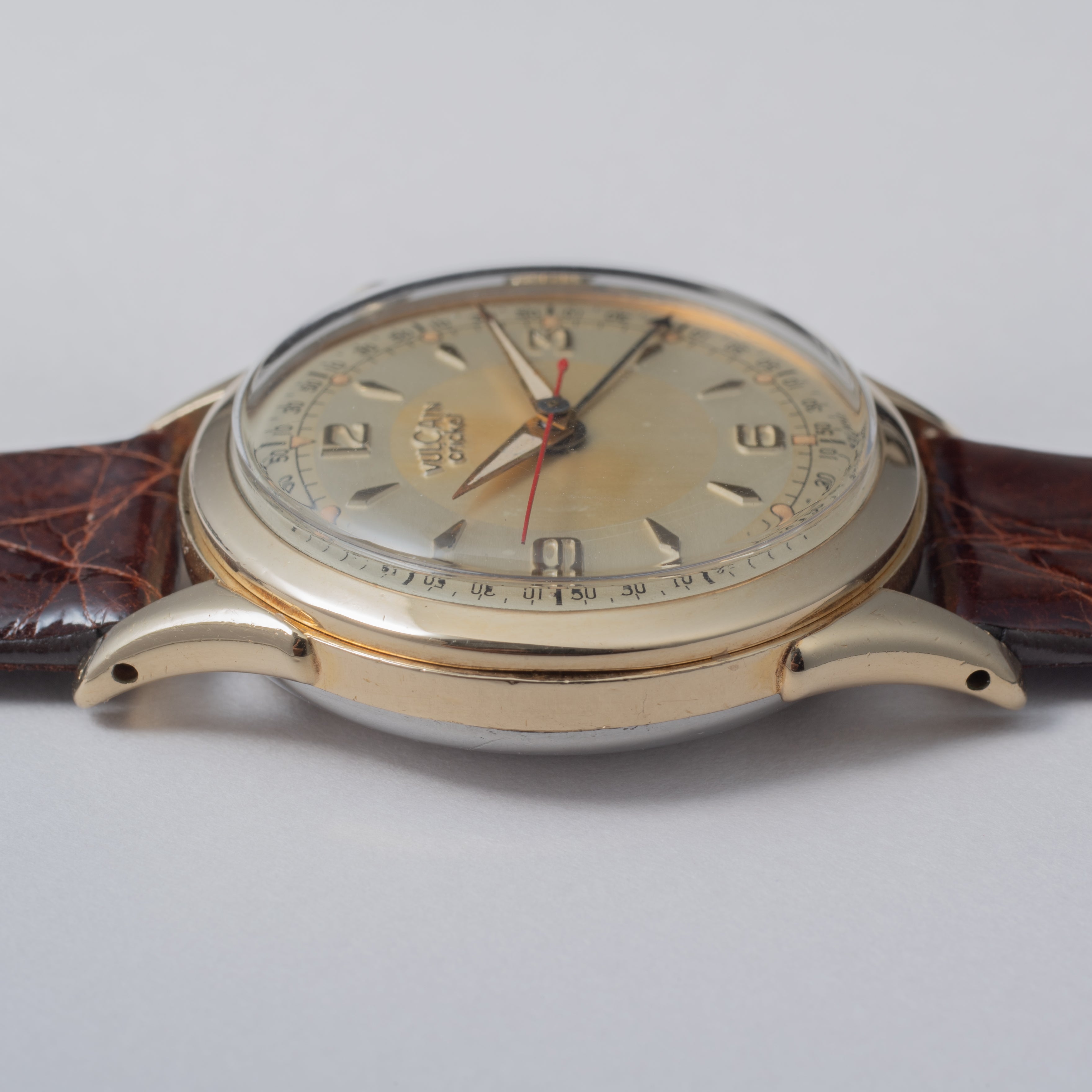 ヴァルカン クリケット グランプリ 1950年代製 手巻き 金張りケース オリジナルダイヤル