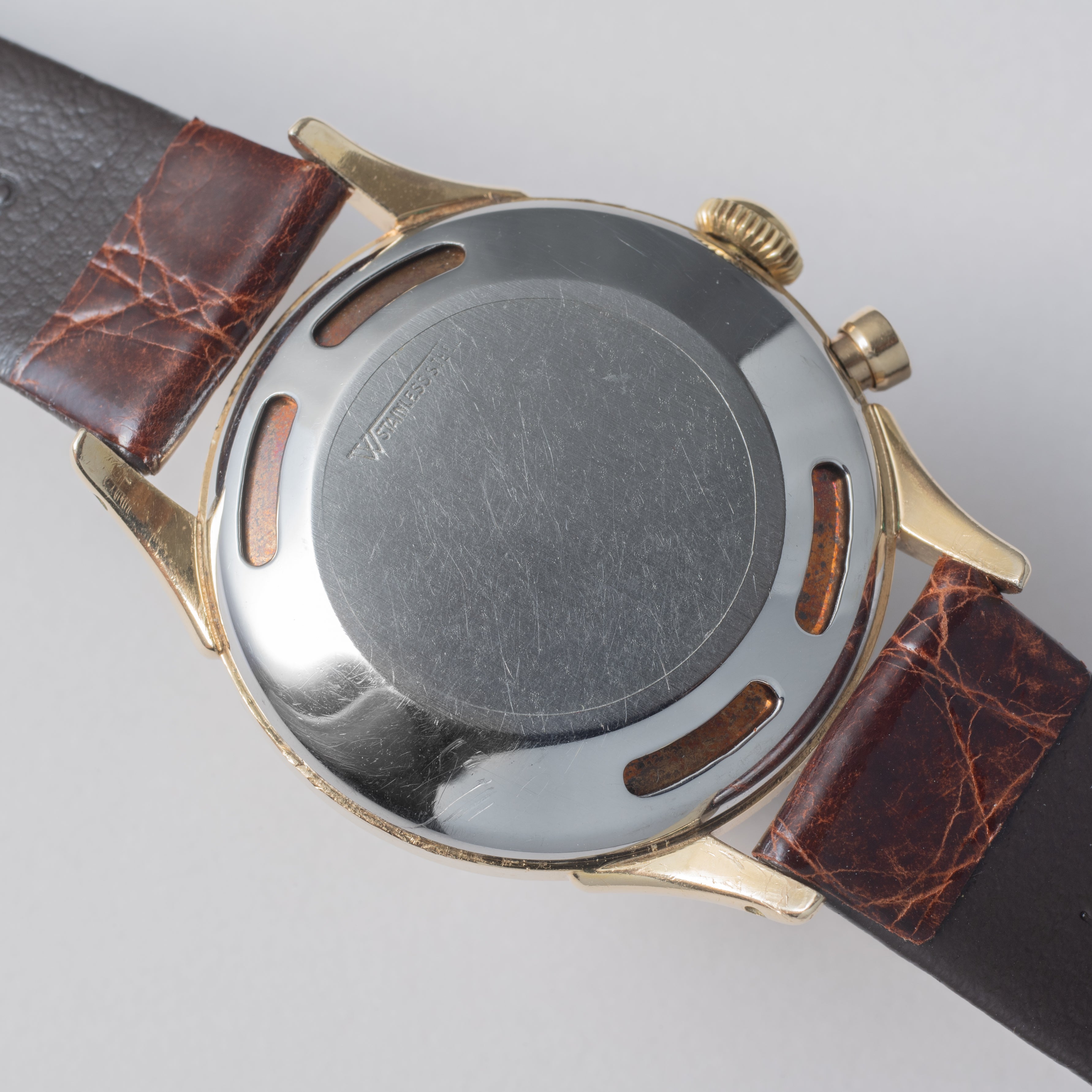 ヴァルカン クリケット グランプリ 1950年代製 手巻き 金張りケース オリジナルダイヤル