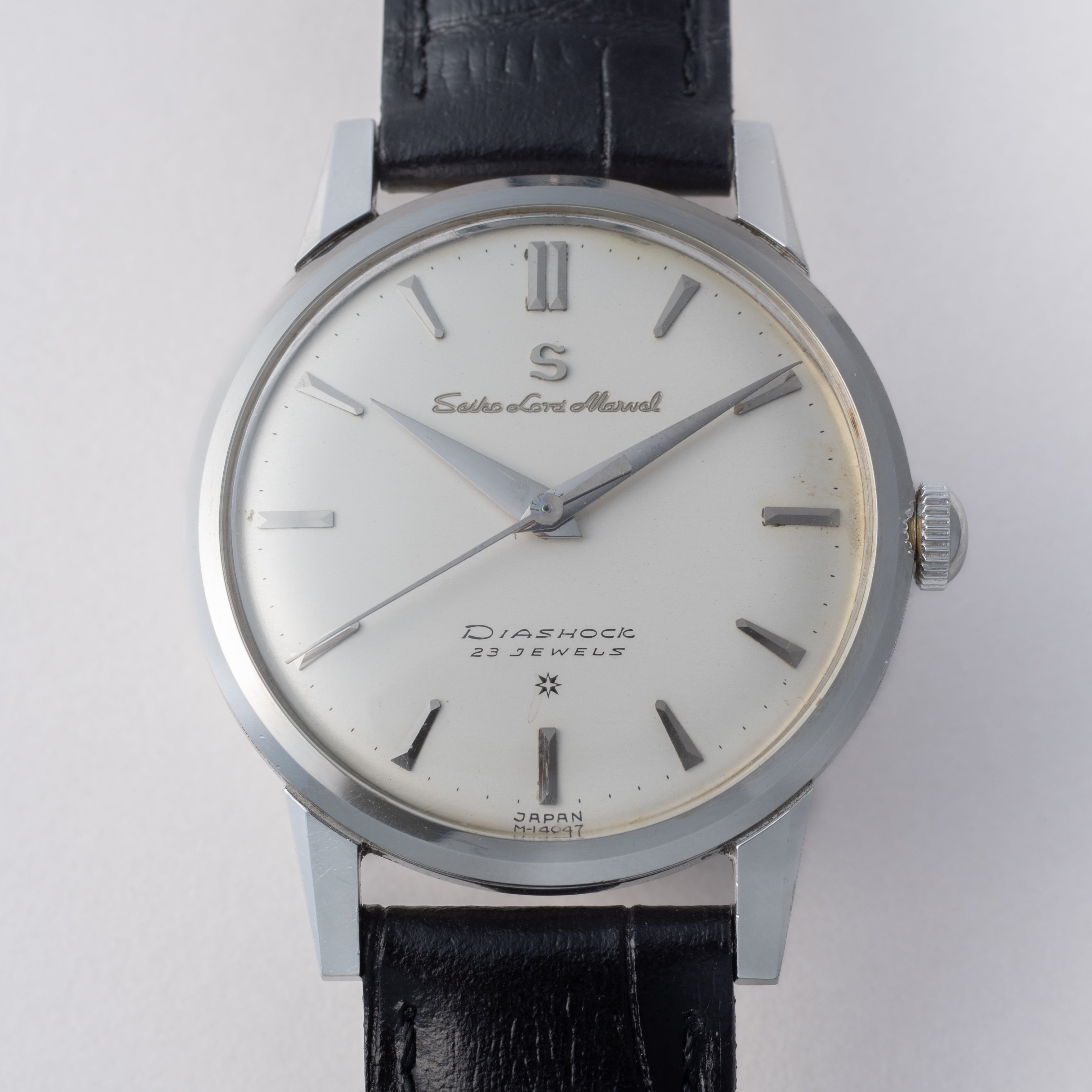 セイコー ロードマーベル初期型Sマーク 1959年製 初期 SD彫文字盤 手巻き SS Ref.14056