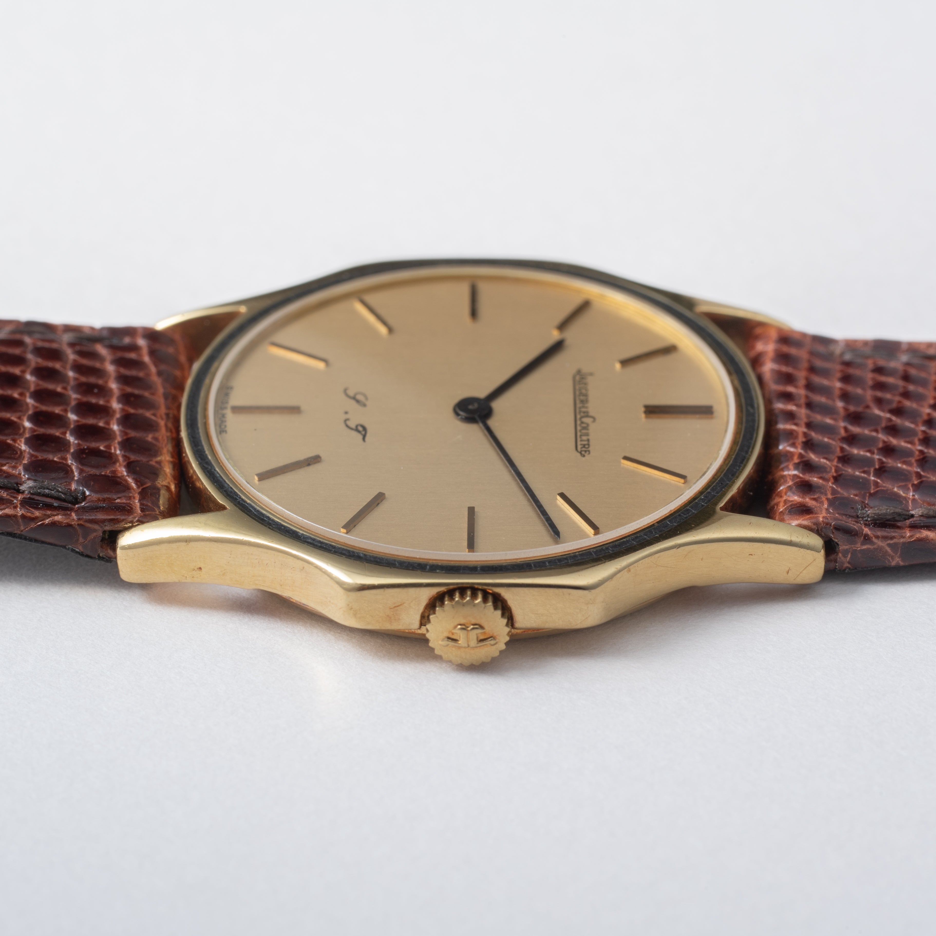 ジャガールクルト 18金無垢 手巻き 1970年代製 Ref.9211 21 純正尾錠付き Cal.895