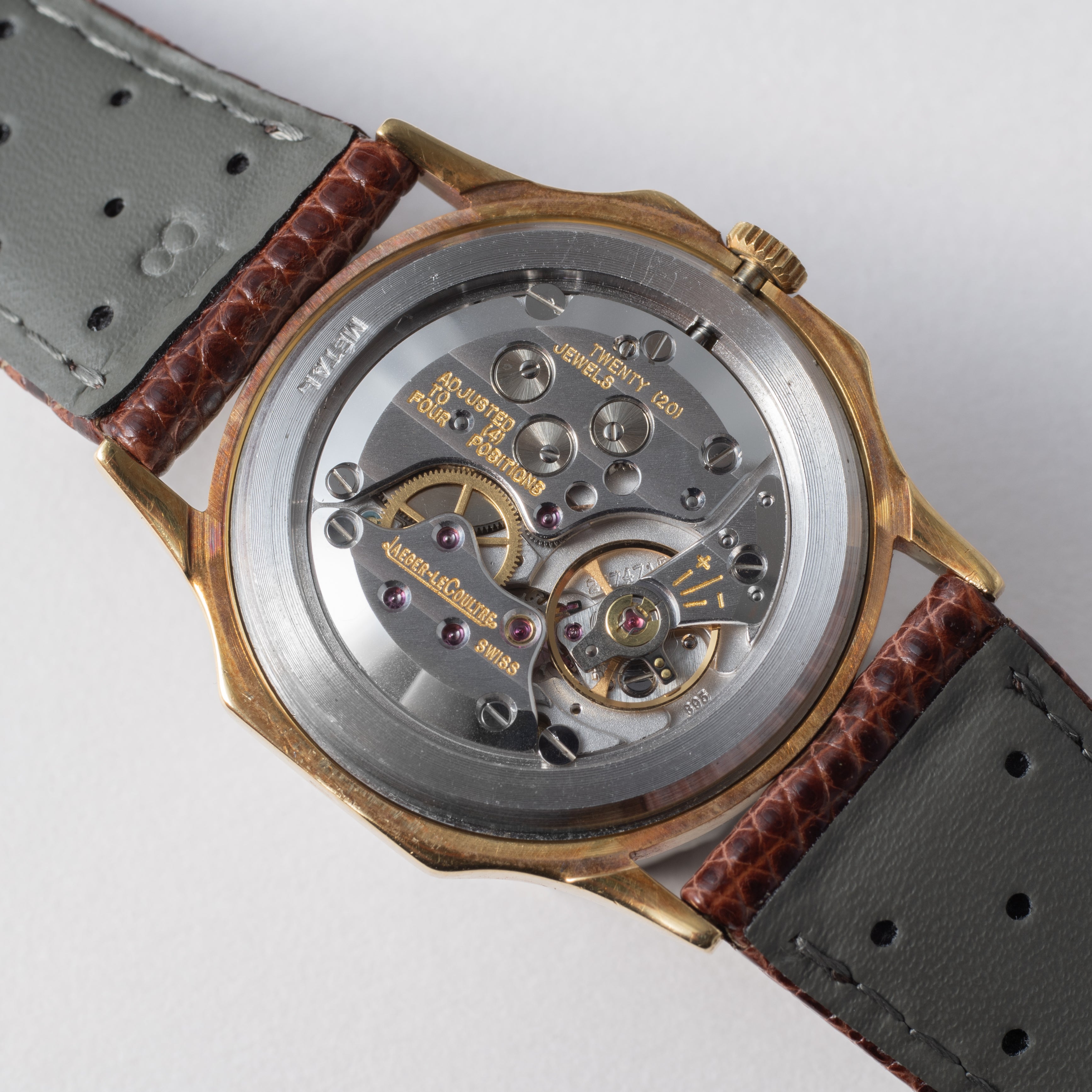 ジャガールクルト 18金無垢 手巻き 1970年代製 Ref.9211 21 純正尾錠付き Cal.895