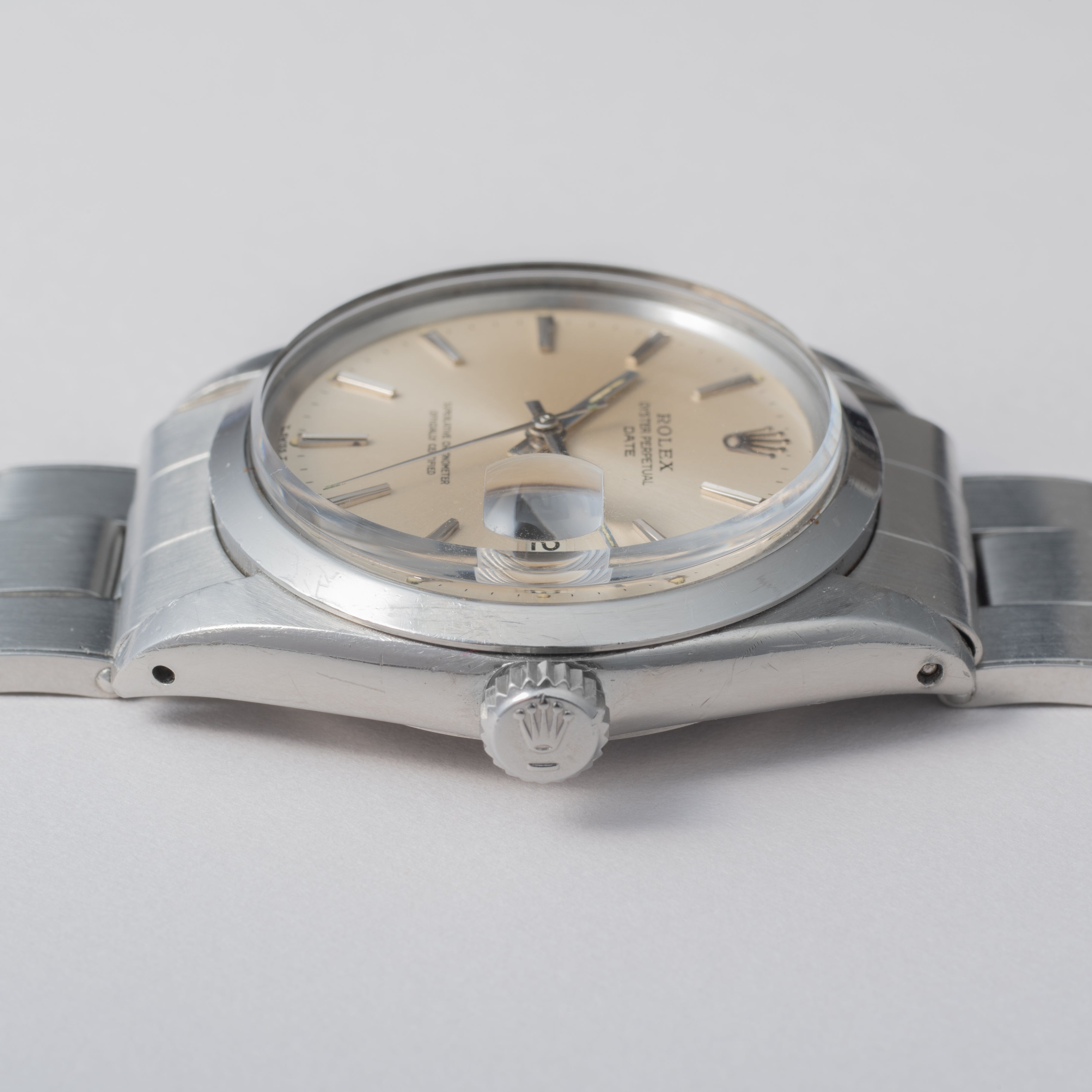 ロレックス 1968年製 オイスターパーペチュアルデイト Ref.1500 シルバーダイヤル