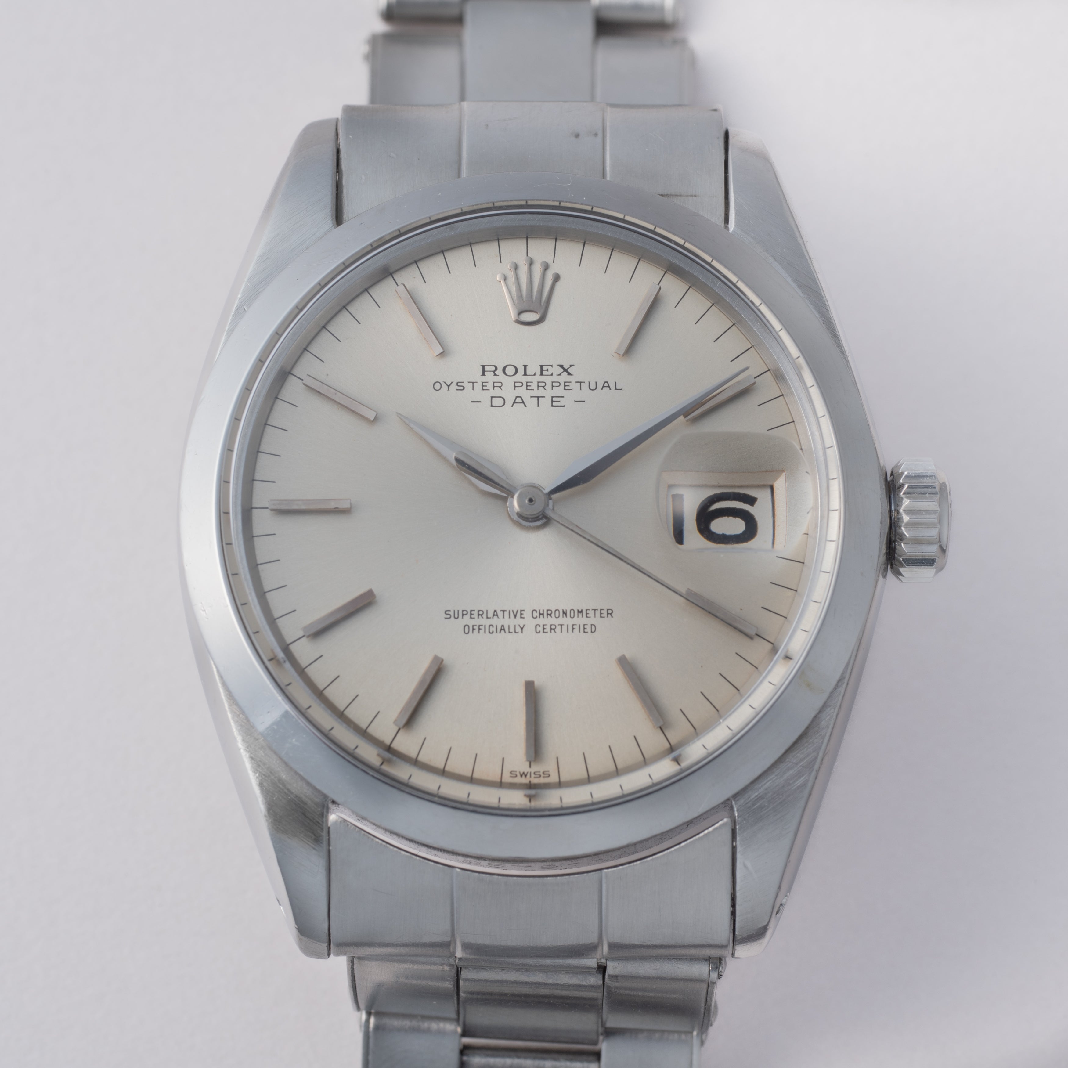 ロレックス 1963年製 オイスターパーペチュアルデイト Ref.1500 シルバーダイヤル