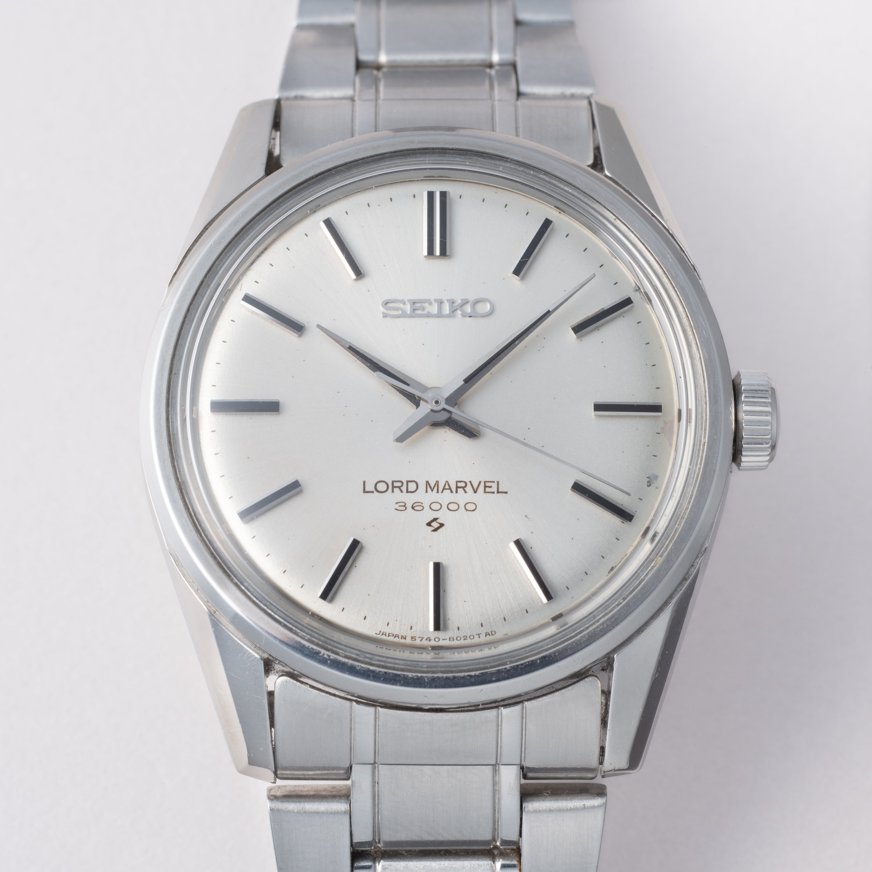 セイコー ロードマーベル 36000 1967年製 Ref.5740-8000 シルバーダイヤル ブレス付き