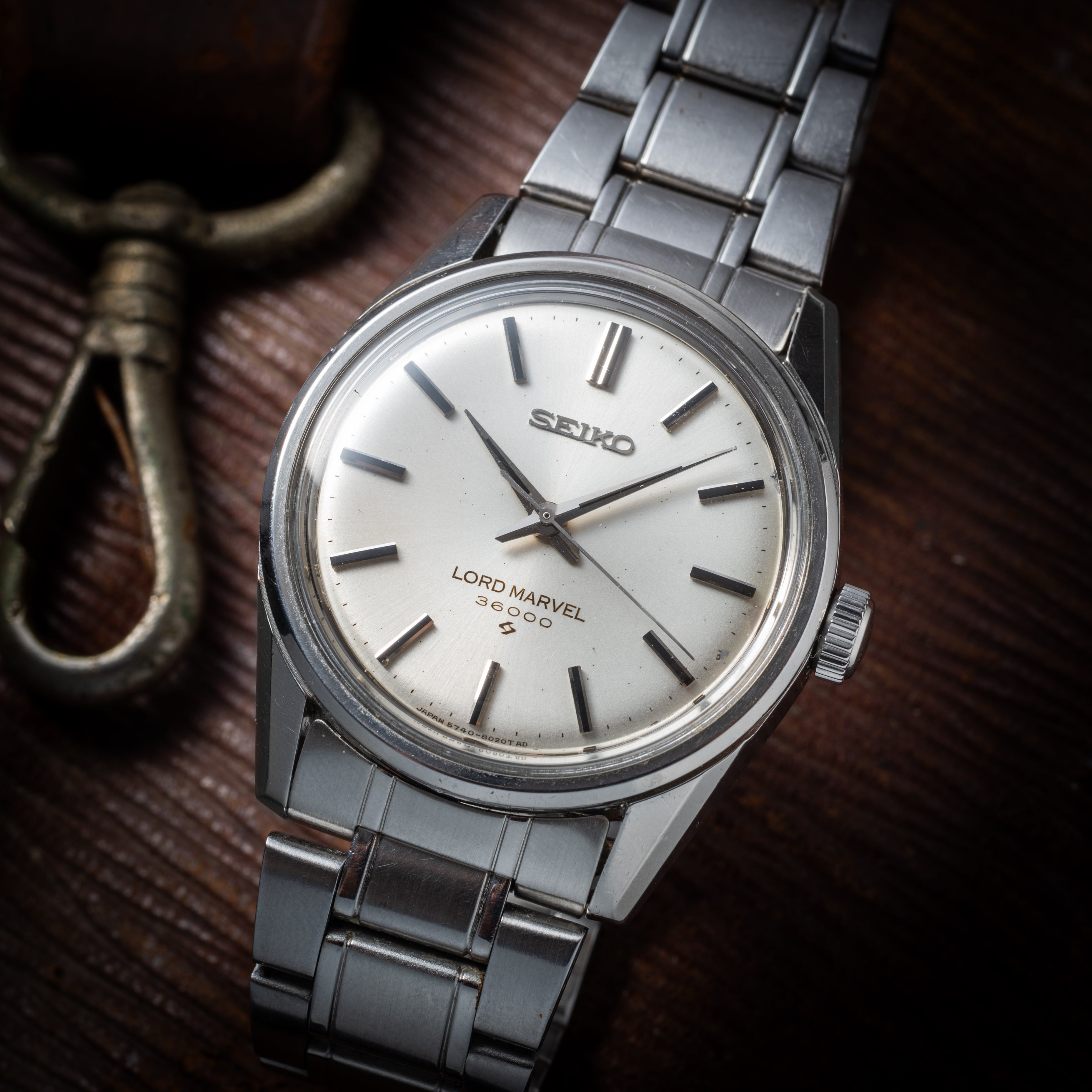 セイコー ロードマーベル 36000 1967年製 Ref.5740-8000 シルバーダイヤル ブレス付き