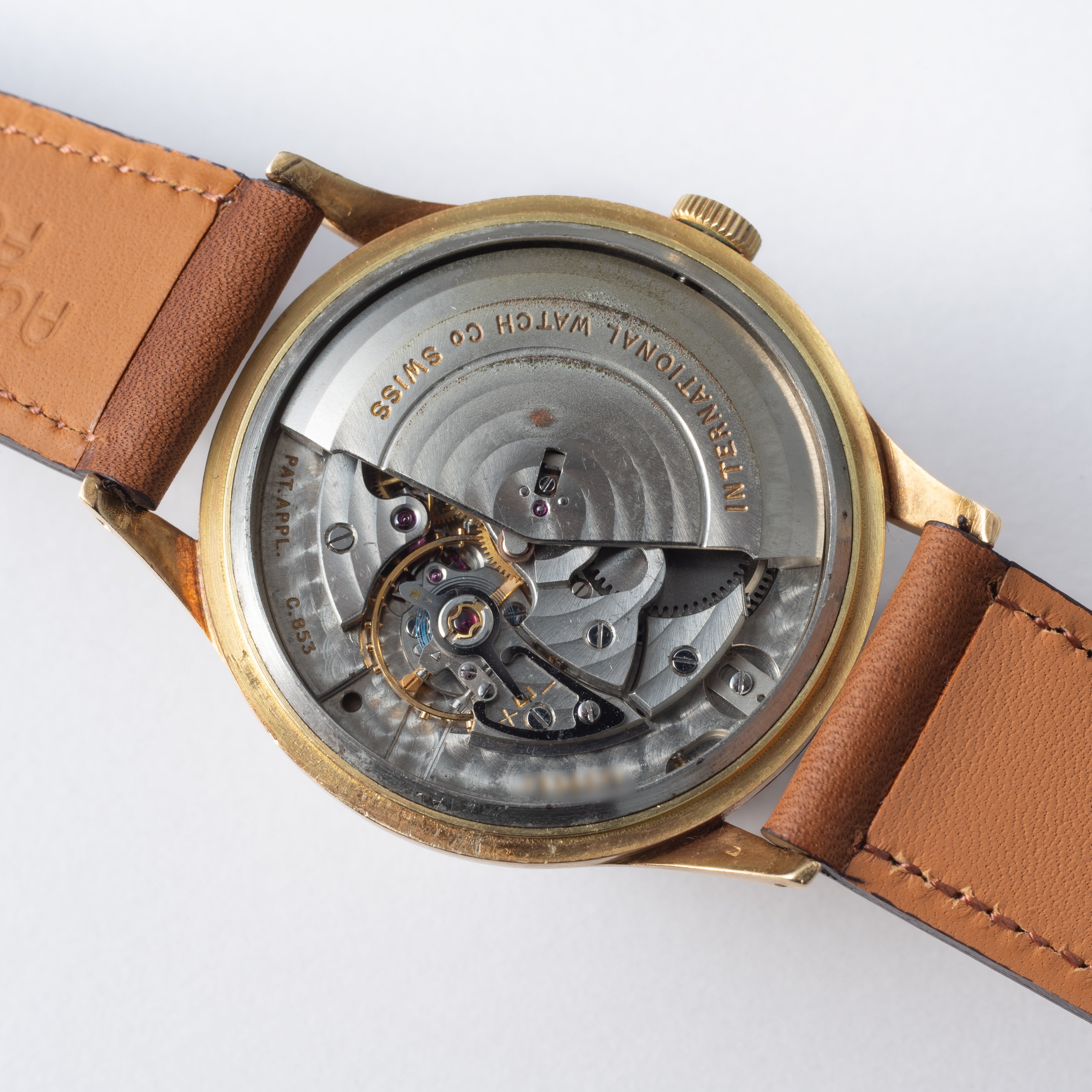 IWC ラウンドケース 1960年製 18金無垢 オートマチック Cal.853