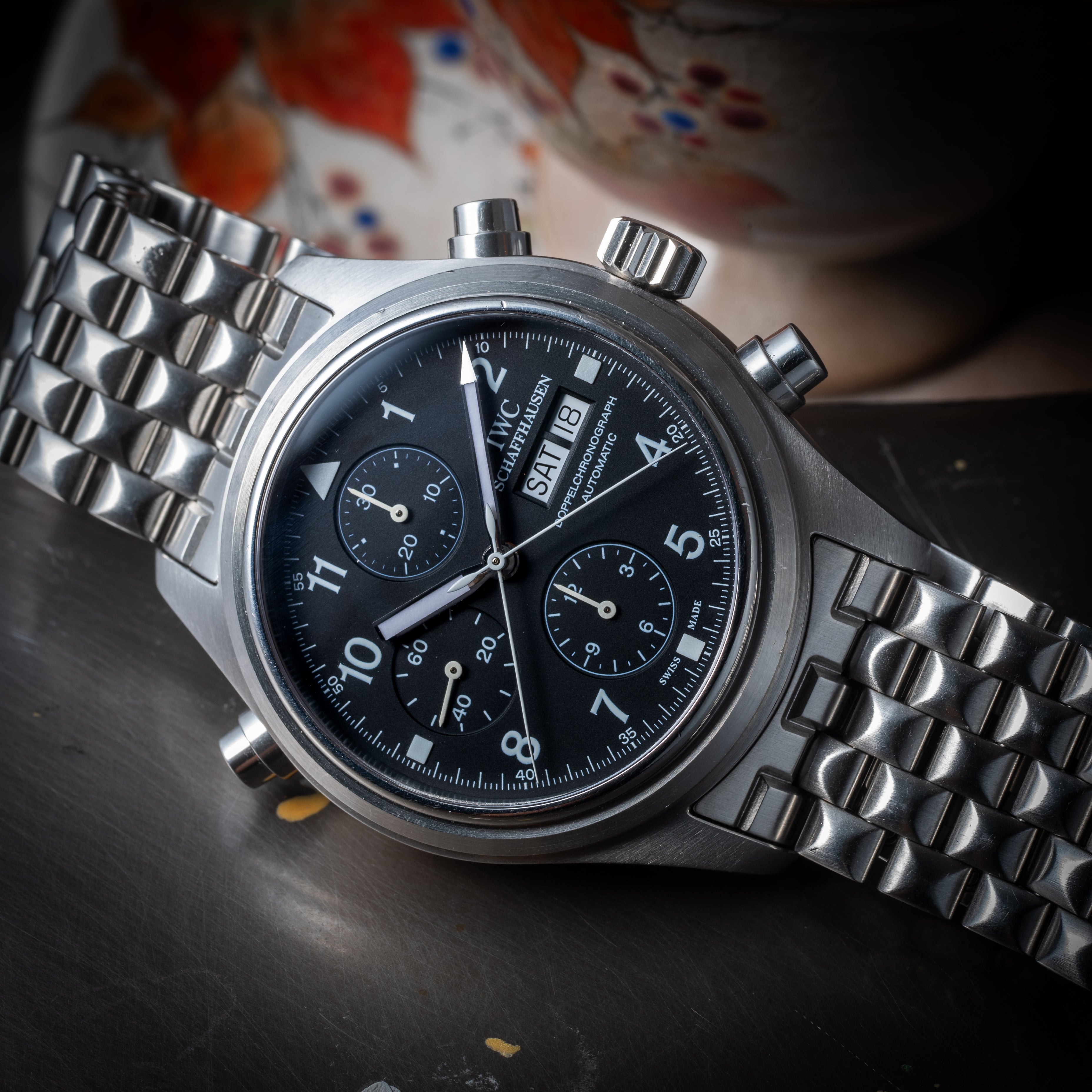 IWC ドッペルクロノグラフ 2003年製 Ref.IW371319 箱、ギャラ付き