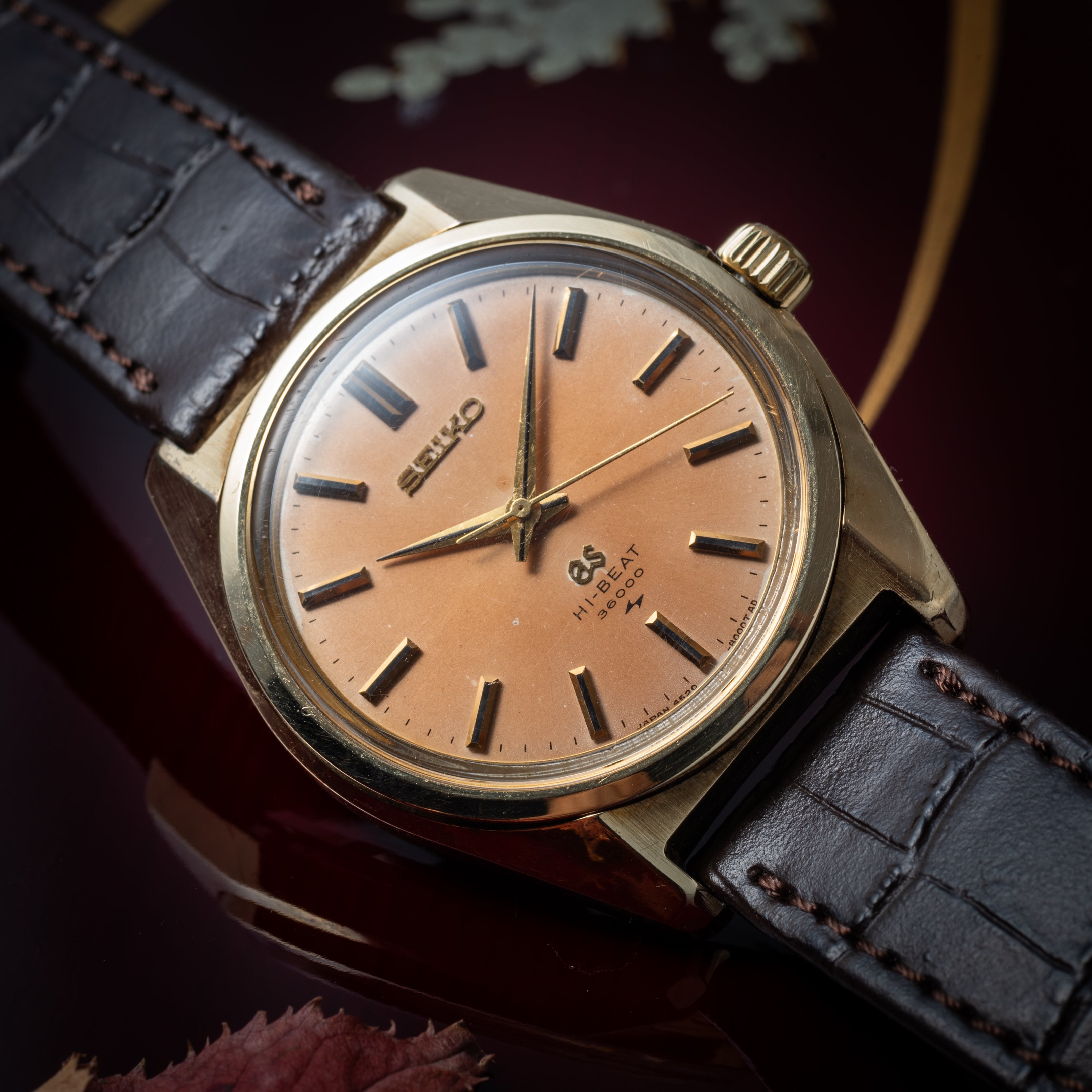 グランドセイコー 36000 1969年製 Ref.4520-8000 キャップゴールド 45GS パティーナダイヤル