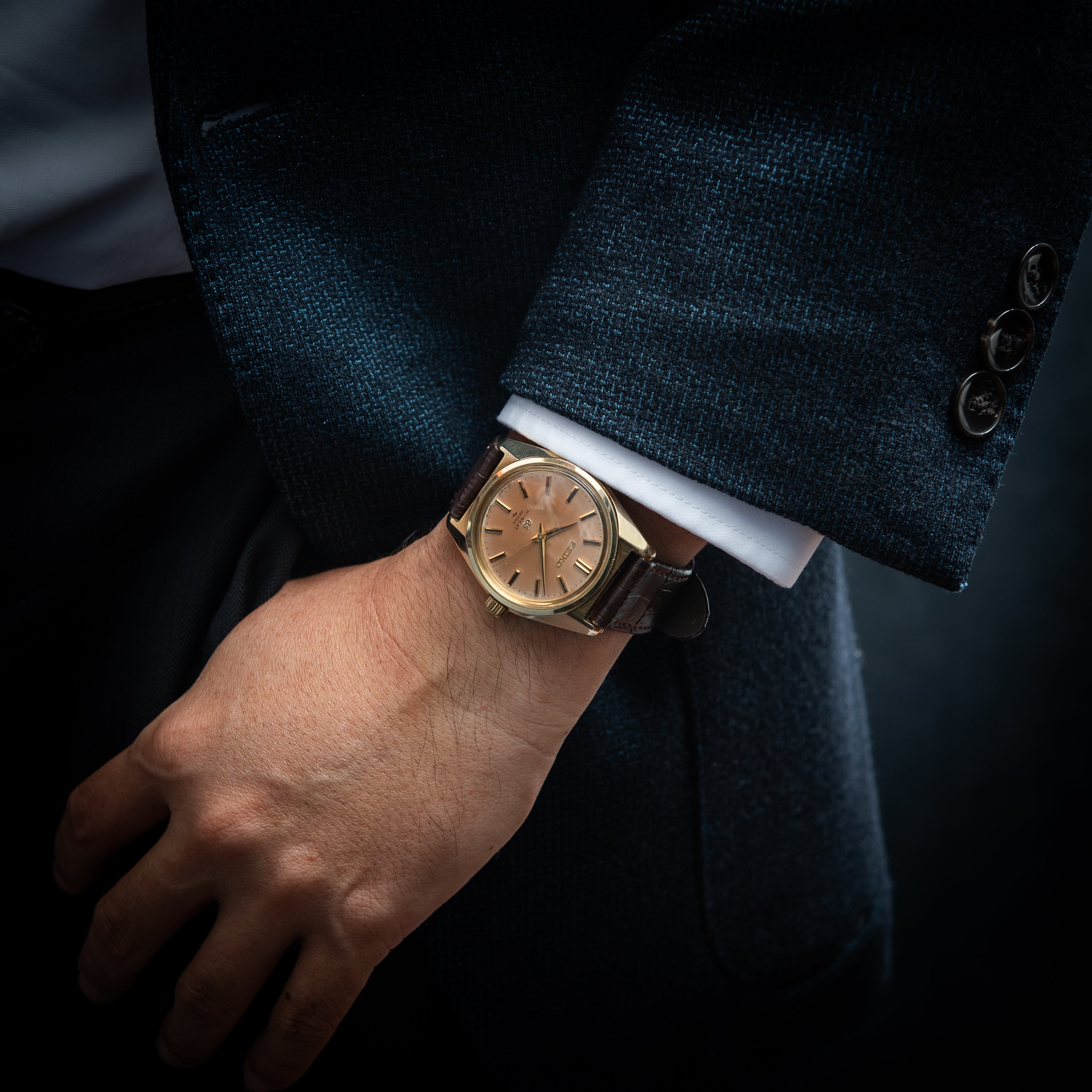 グランドセイコー 36000 1969年製 Ref.4520-8000 キャップゴールド 45GS パティーナダイヤル