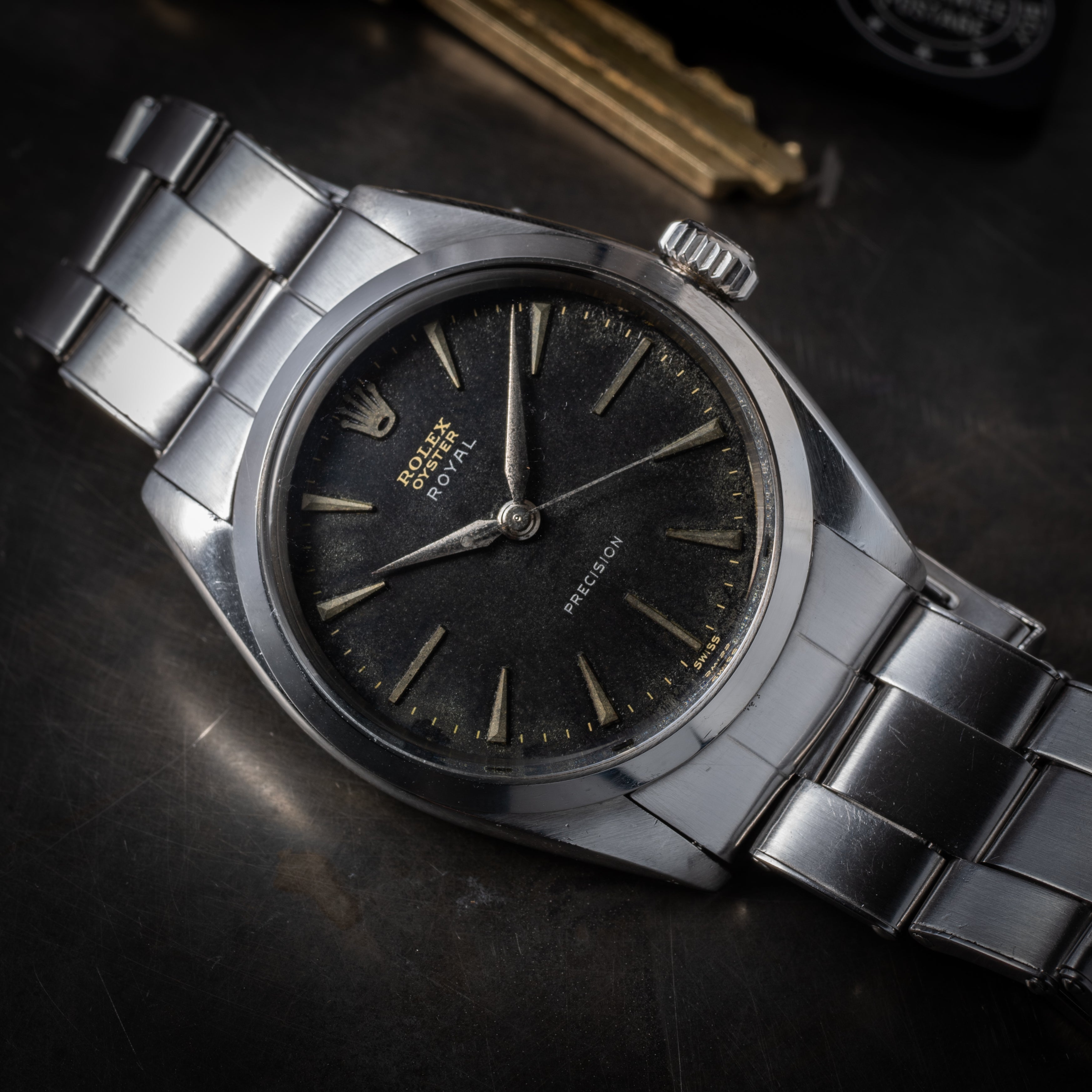 ロレックス オイスター ローヤル 1961年製 Ref.6426 手巻き ブラックダイヤル