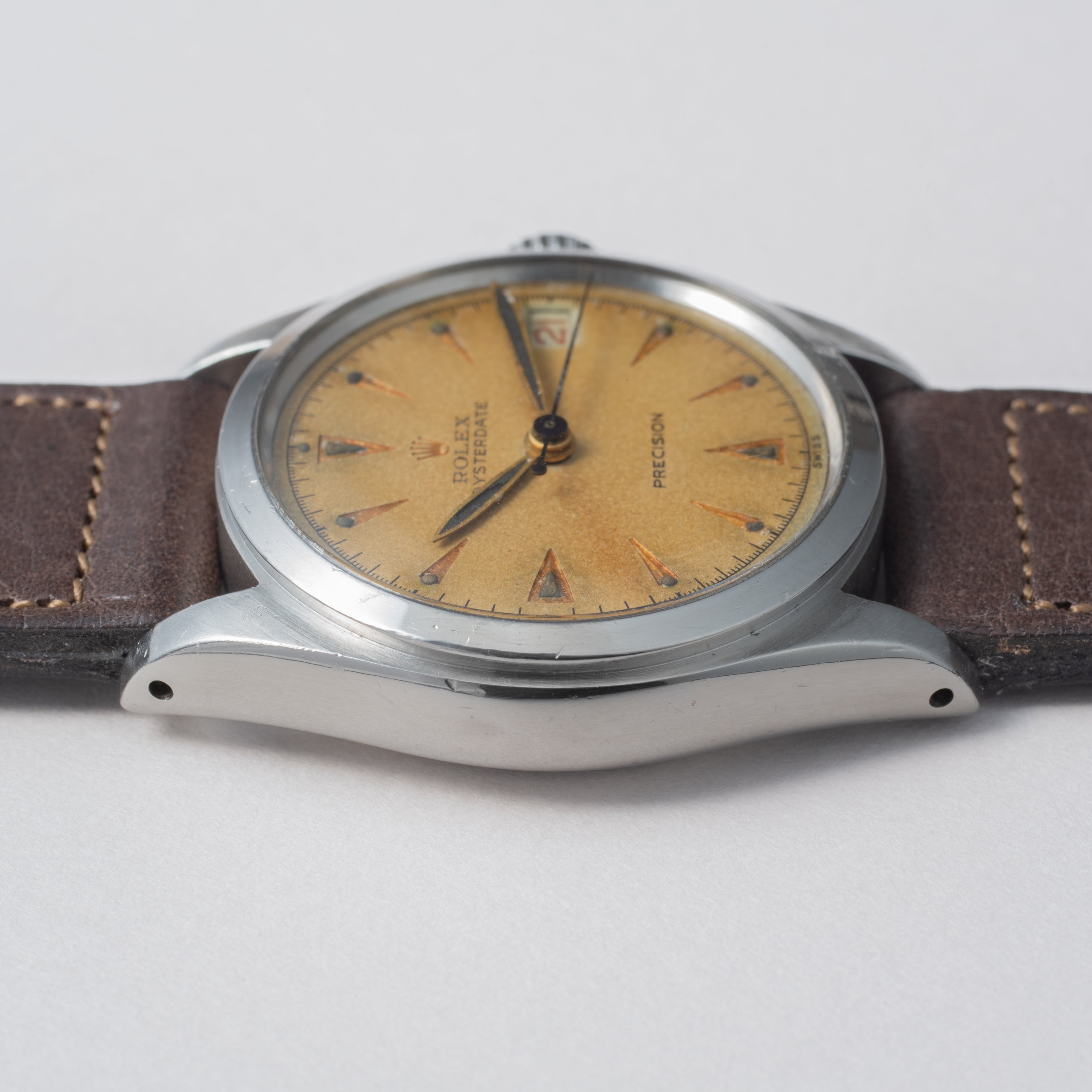 ロレックス オイスターデイト 1953年製 Ref.6066 赤赤カレンダー