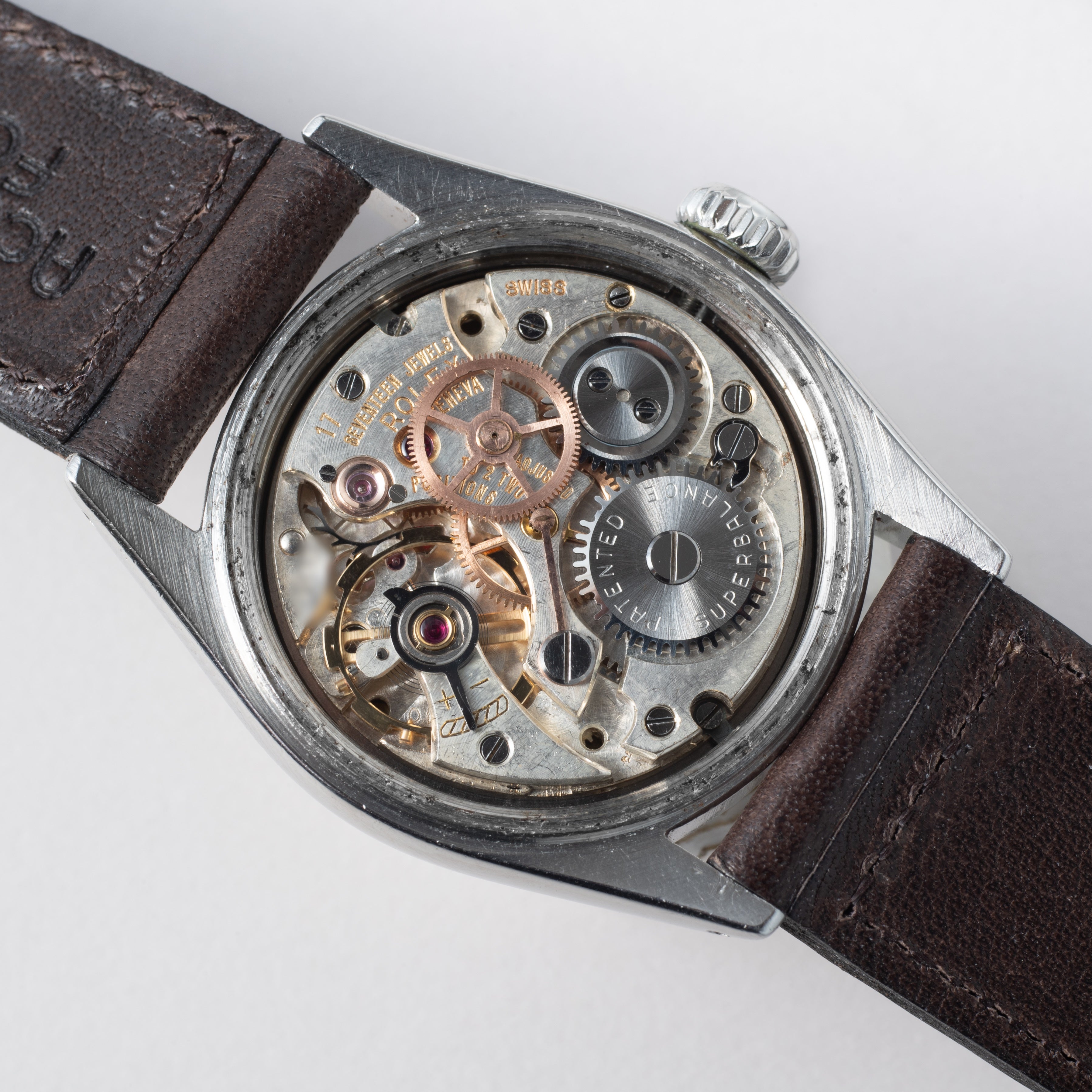 ロレックス オイスターデイト 1953年製 Ref.6066 赤赤カレンダー