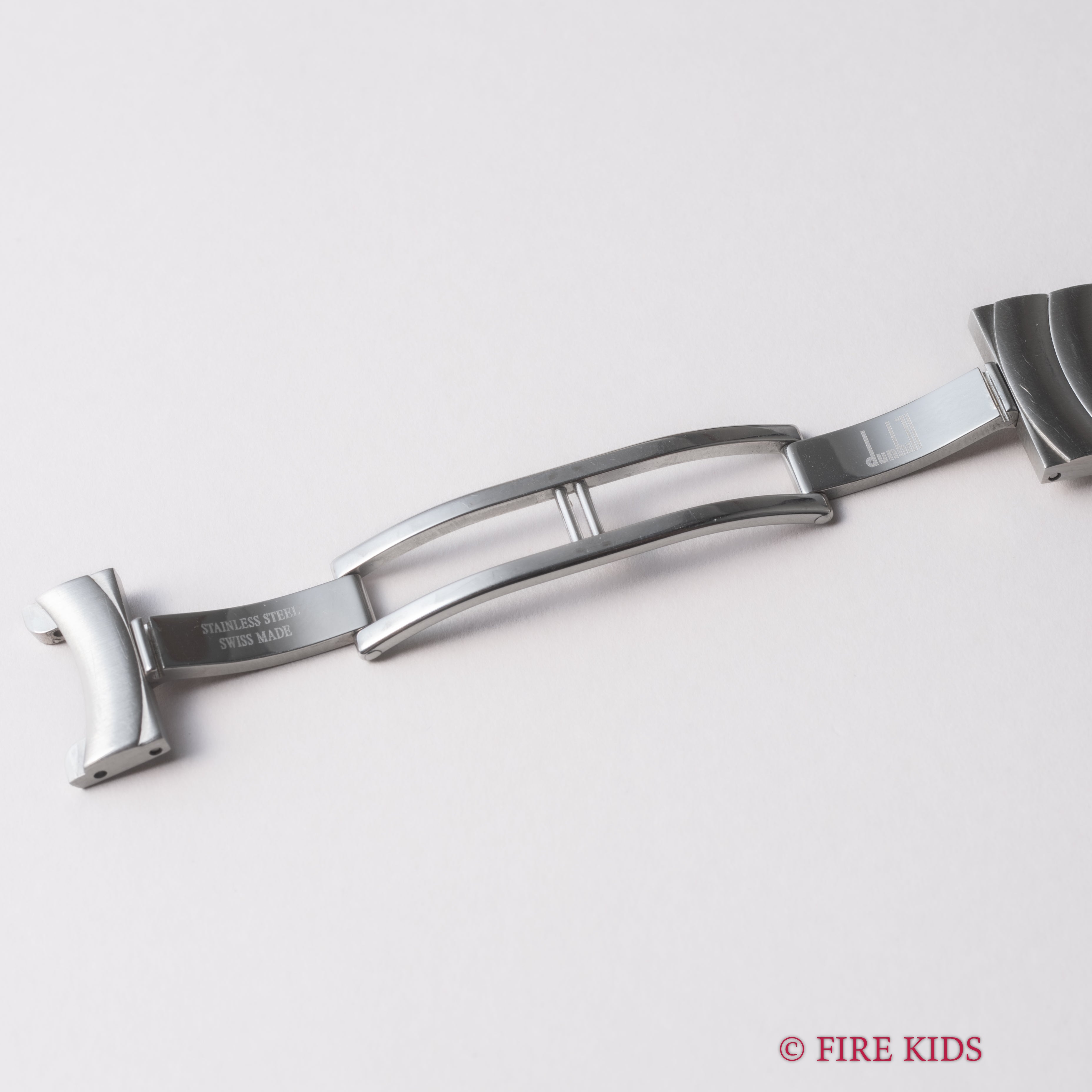 ダンヒル ミレニアム ロンジチュード 自動巻き 1999年製 シルバーダイヤル 純正ブレス付き