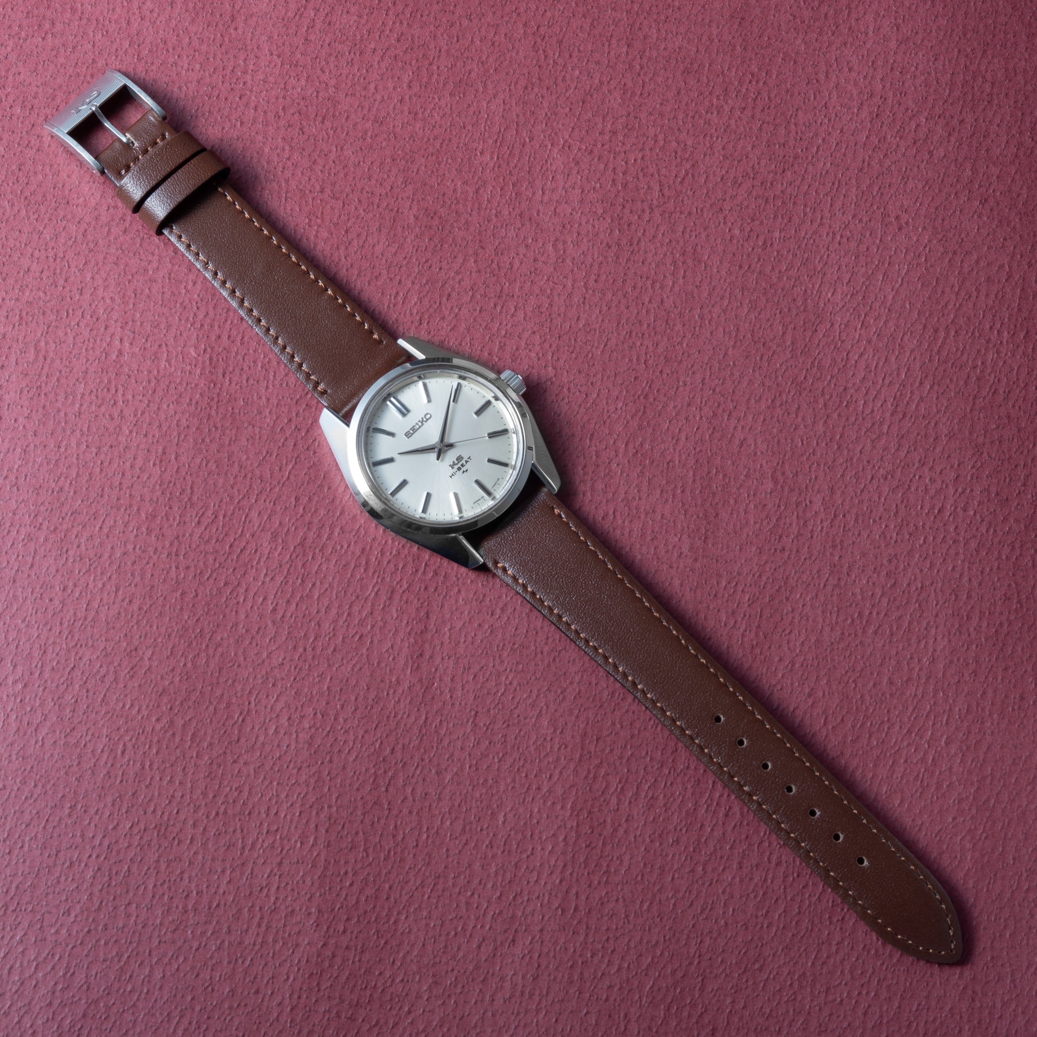 キングセイコー ハイビート 1969年製 Ref.45-7000 45KS 純正尾錠付き