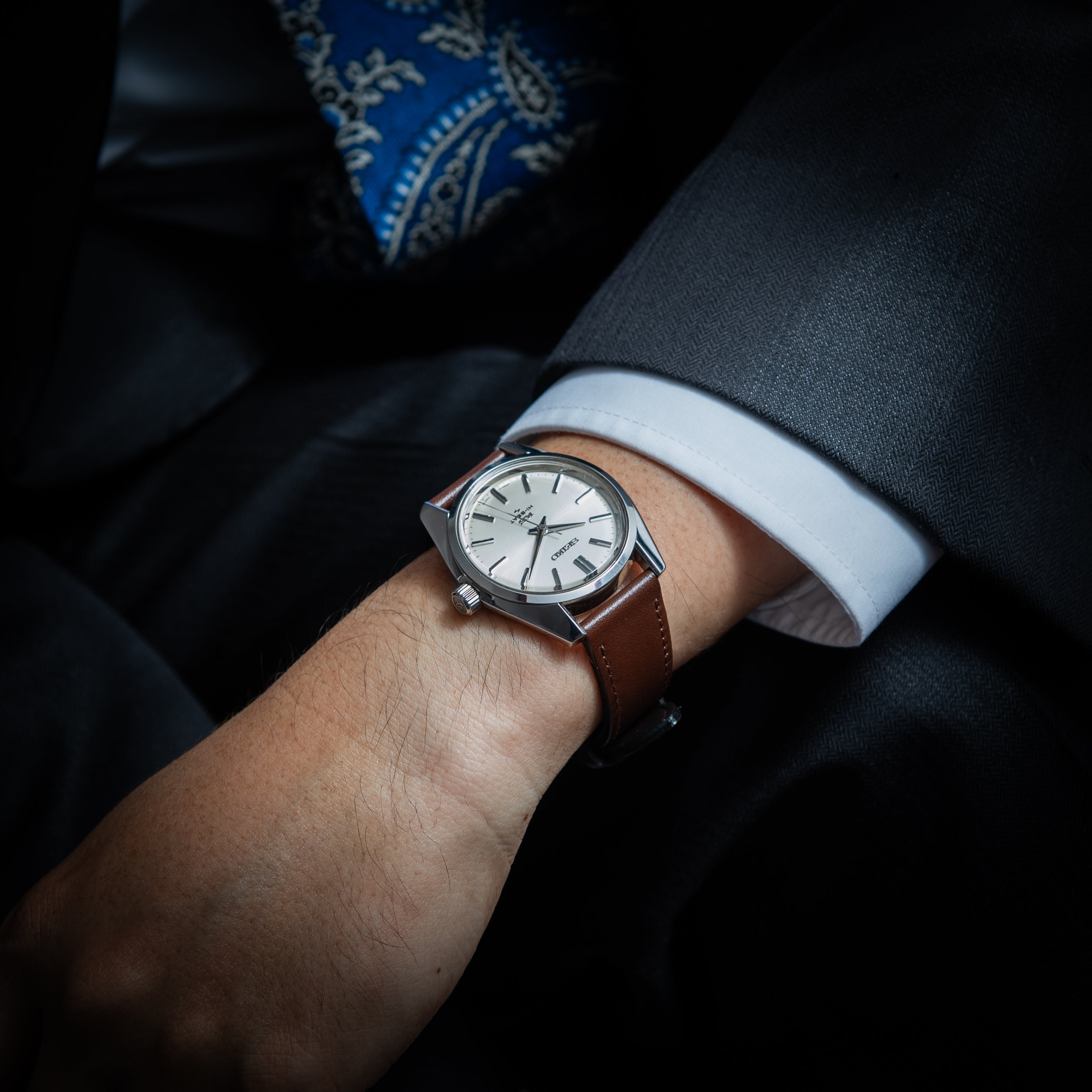 キングセイコー ハイビート 1969年製 Ref.45-7000 45KS 純正尾錠付き