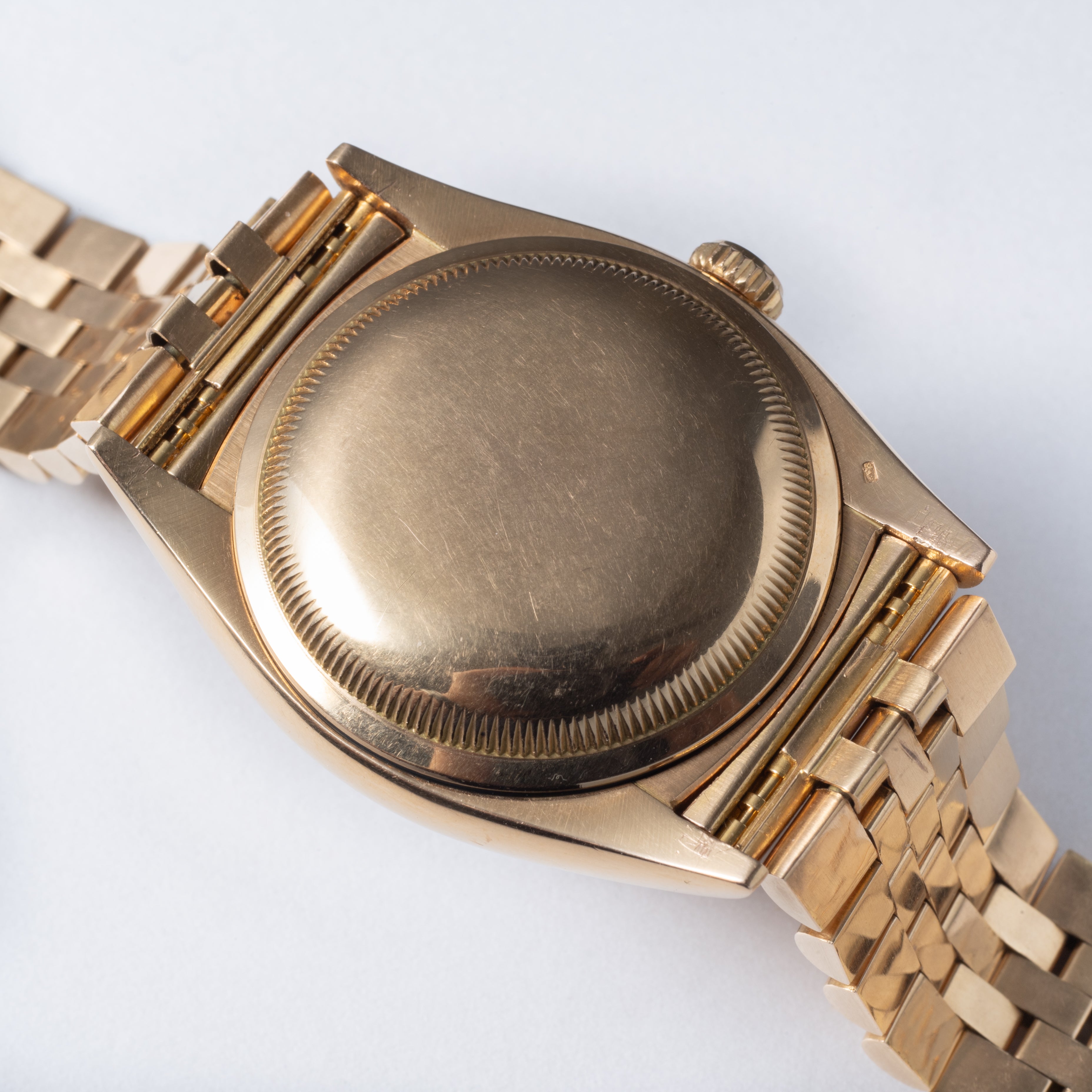 ロレックス オイスターパーペチュアルデイト ovettone 1950年代製 Ref.6075 18金ピンクゴールド 純正ブレス付き
