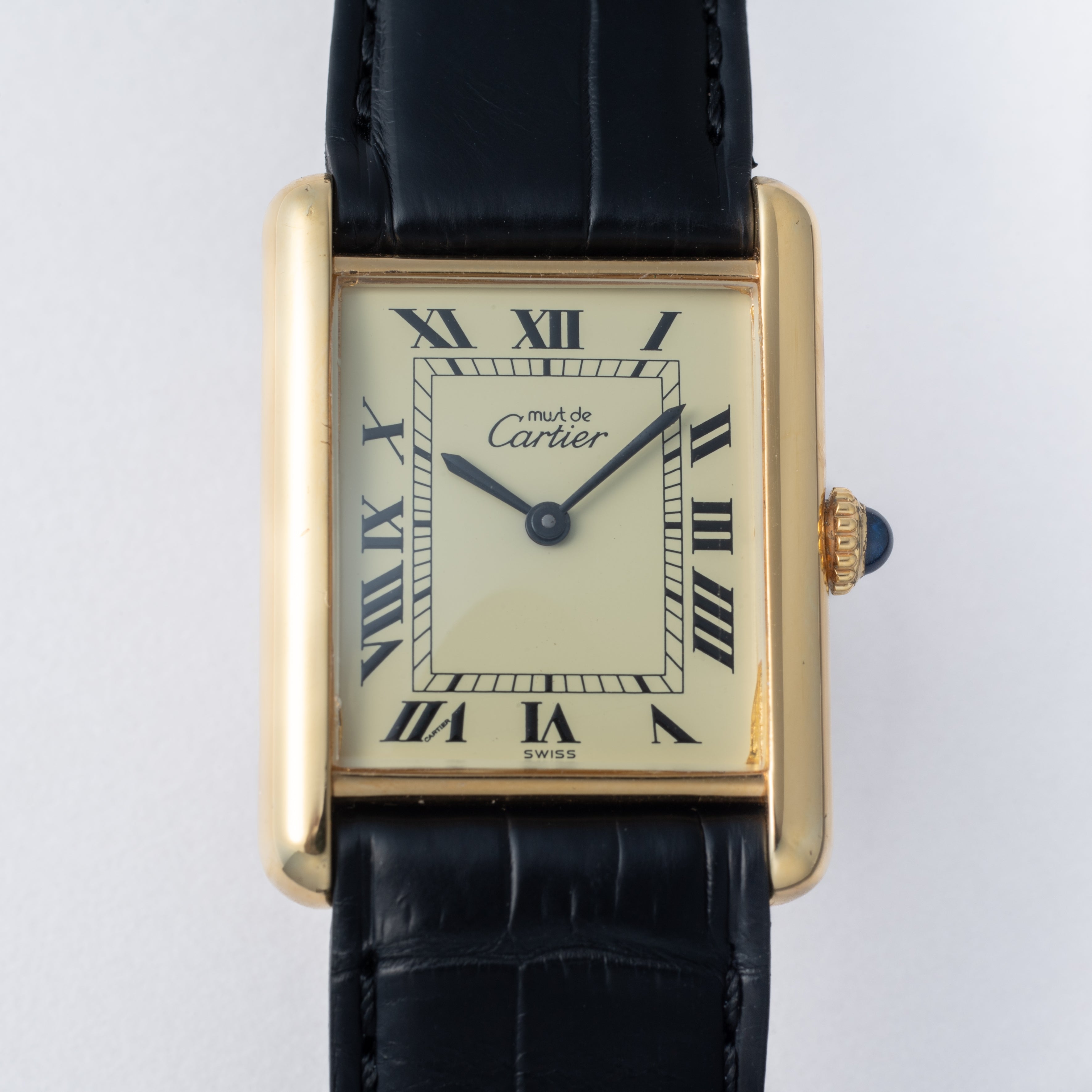 カルティエ マストタンク 1980年代製 LMサイズ アイボリーダイヤル