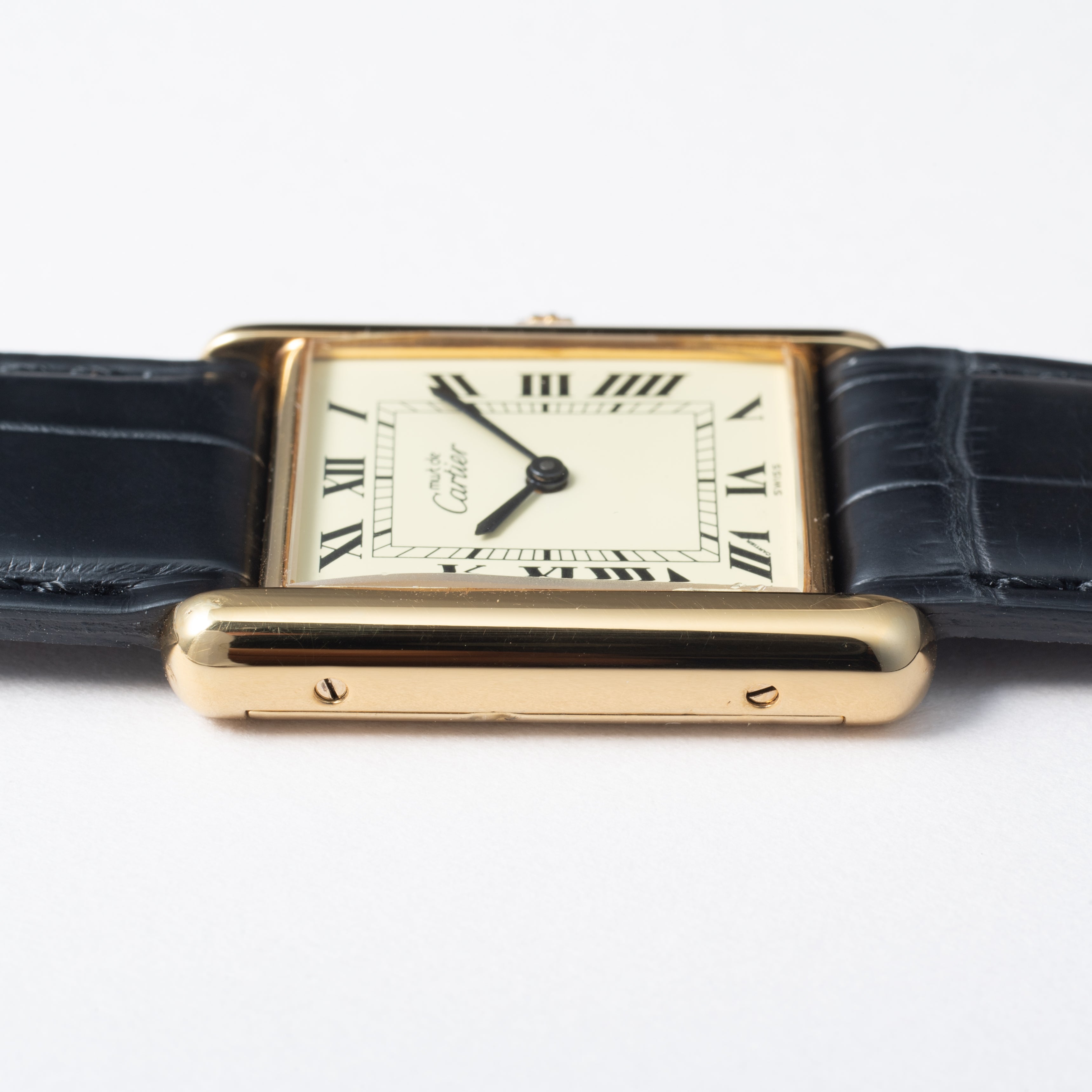 カルティエ マストタンク 1980年代製 LMサイズ アイボリーダイヤル