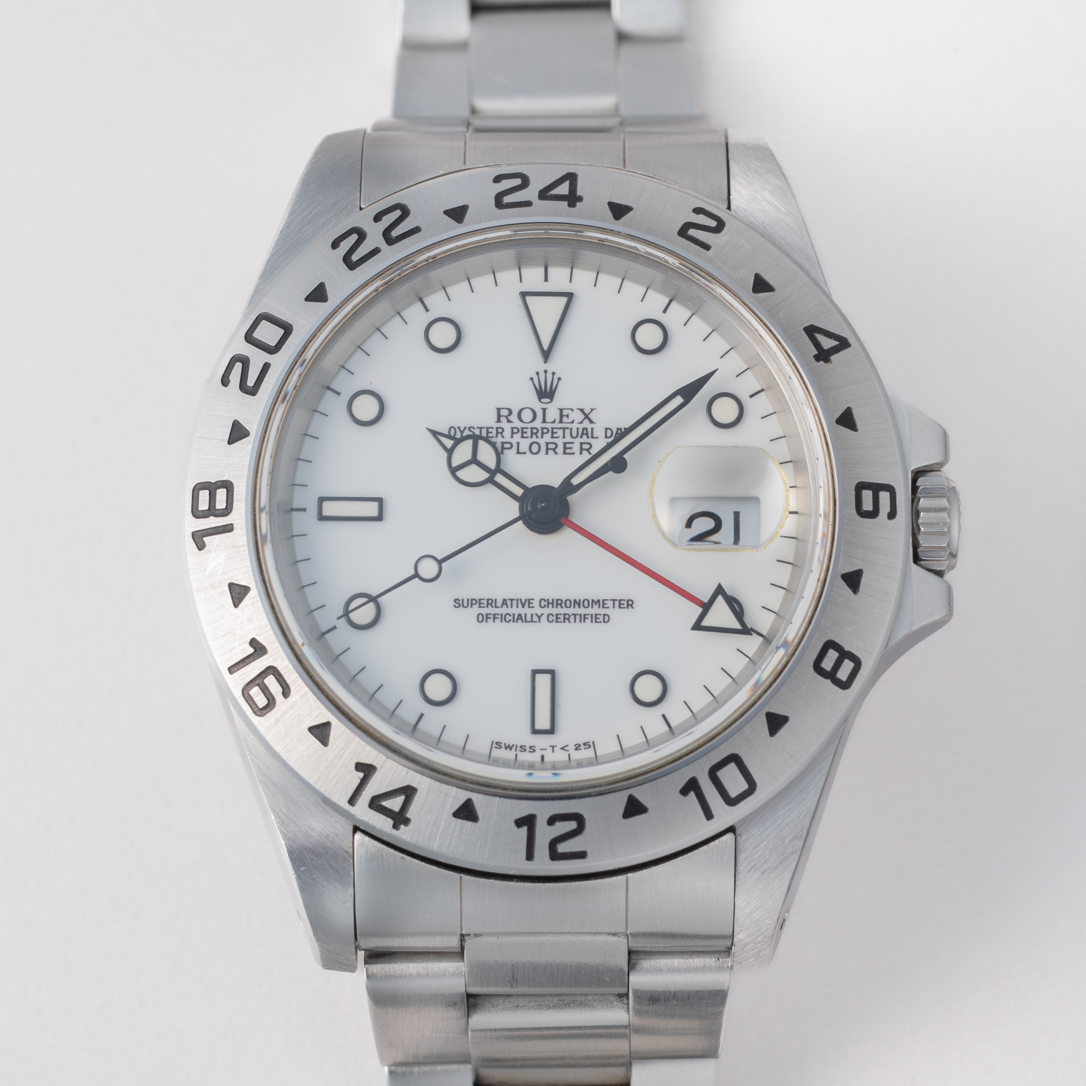 ロレックス エクスプローラーⅡ 1997年製 Ref.16570 ホワイトダイヤル 箱、ギャラ付き