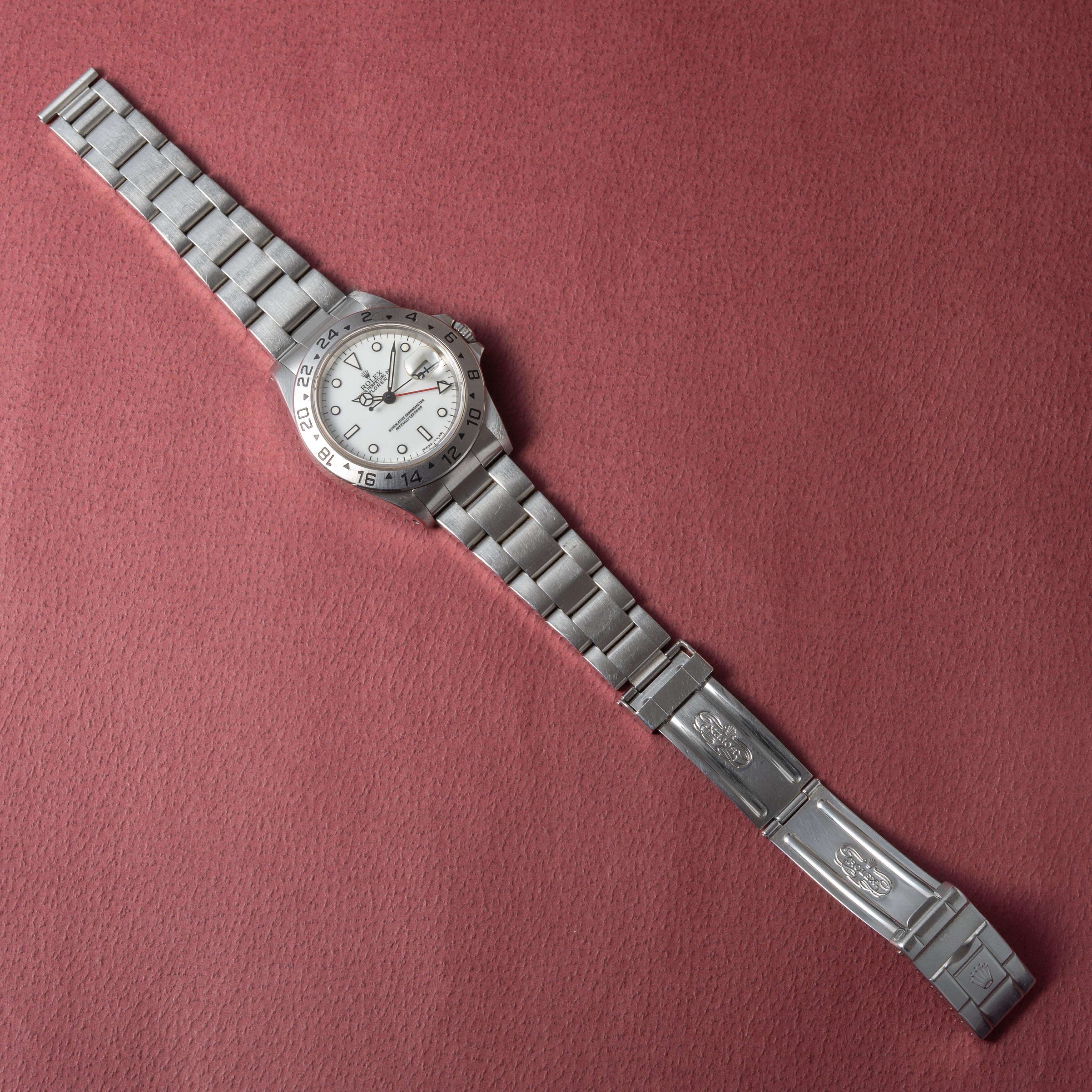 ロレックス エクスプローラーⅡ 1997年製 Ref.16570 ホワイトダイヤル 箱、ギャラ付き