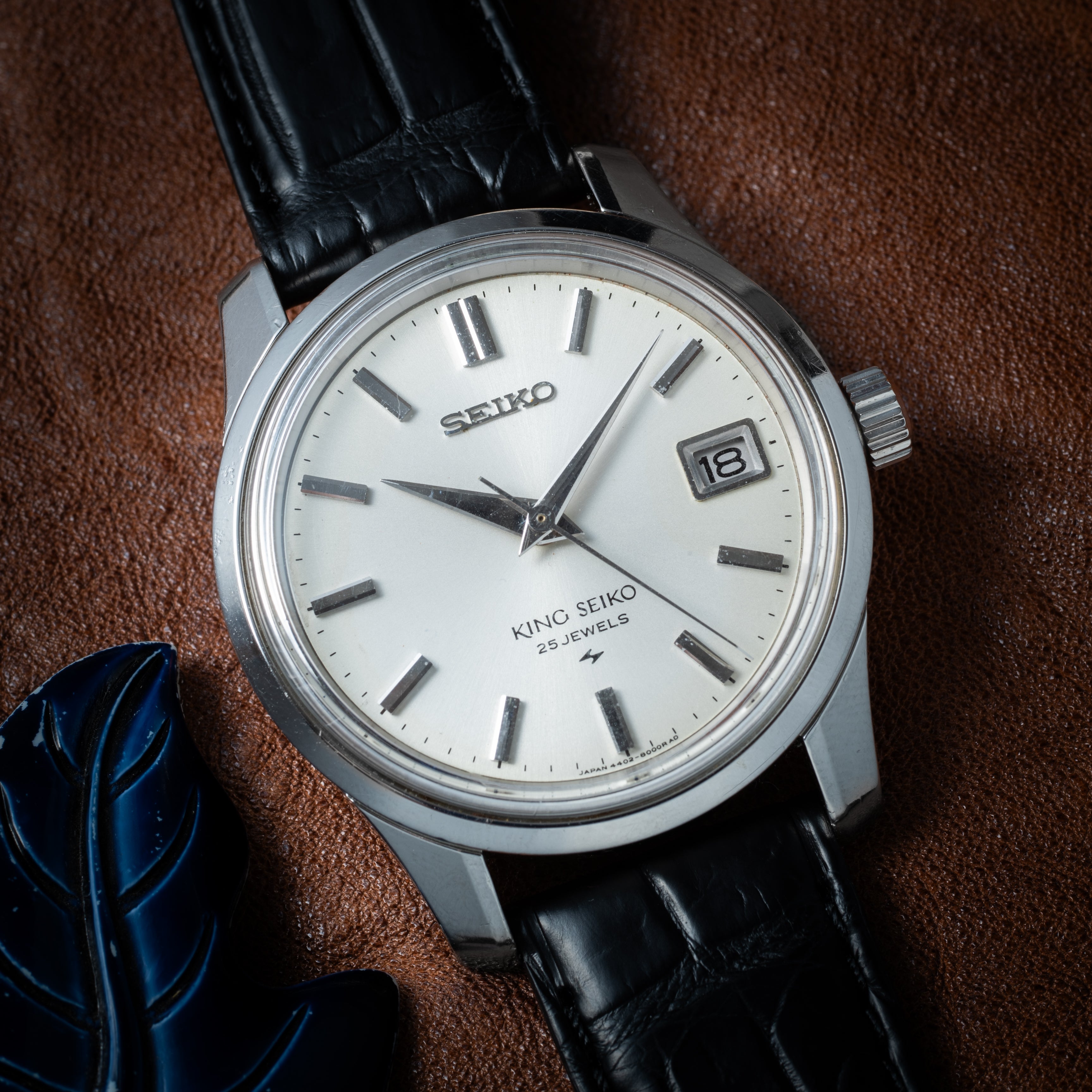 キングセイコー 1968年製 Ref.4402-8000 44KS セイコーメダリオン 純正革ベルト付き