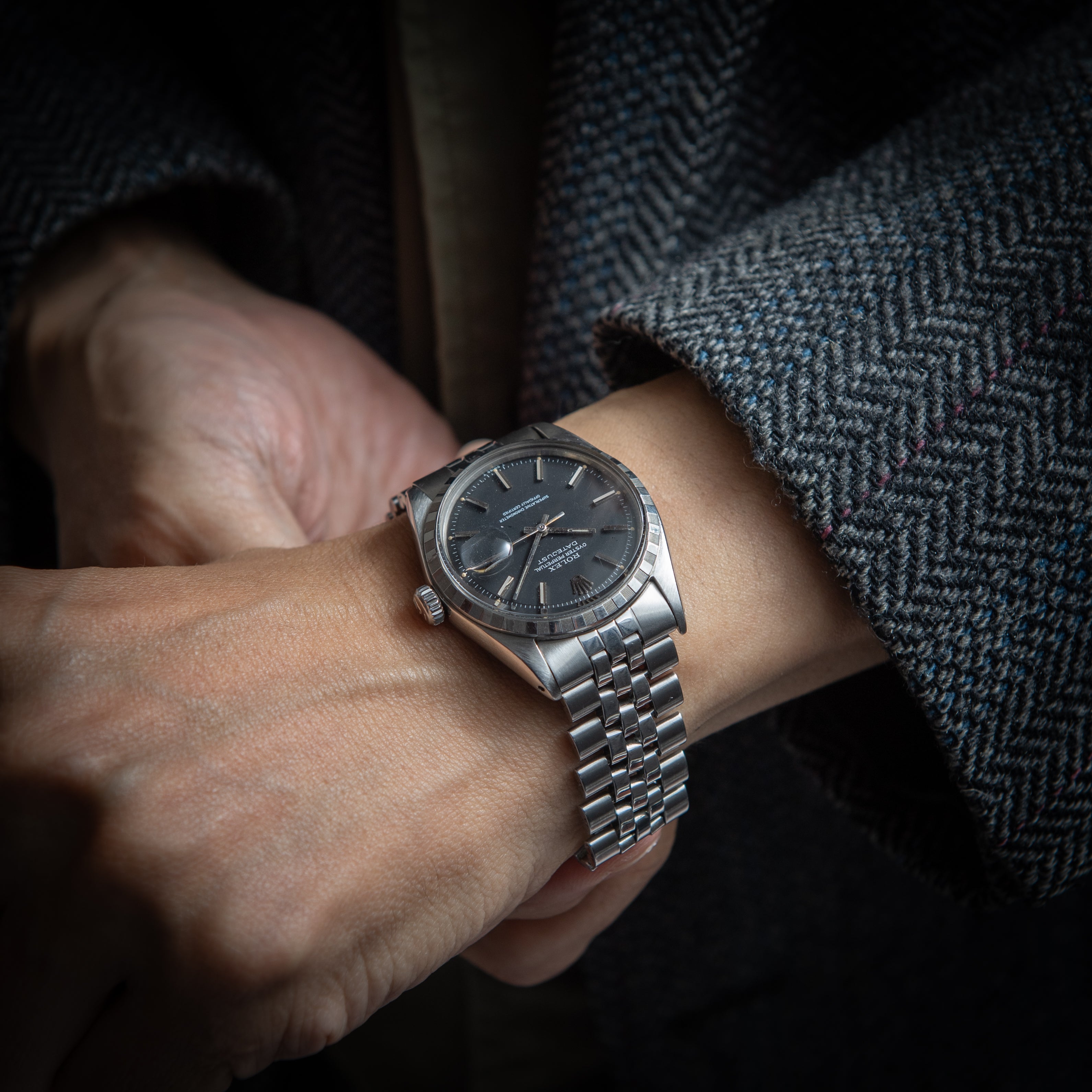 ロレックス デイトジャスト 1969年製 Ref.1603 ブラックダイヤル