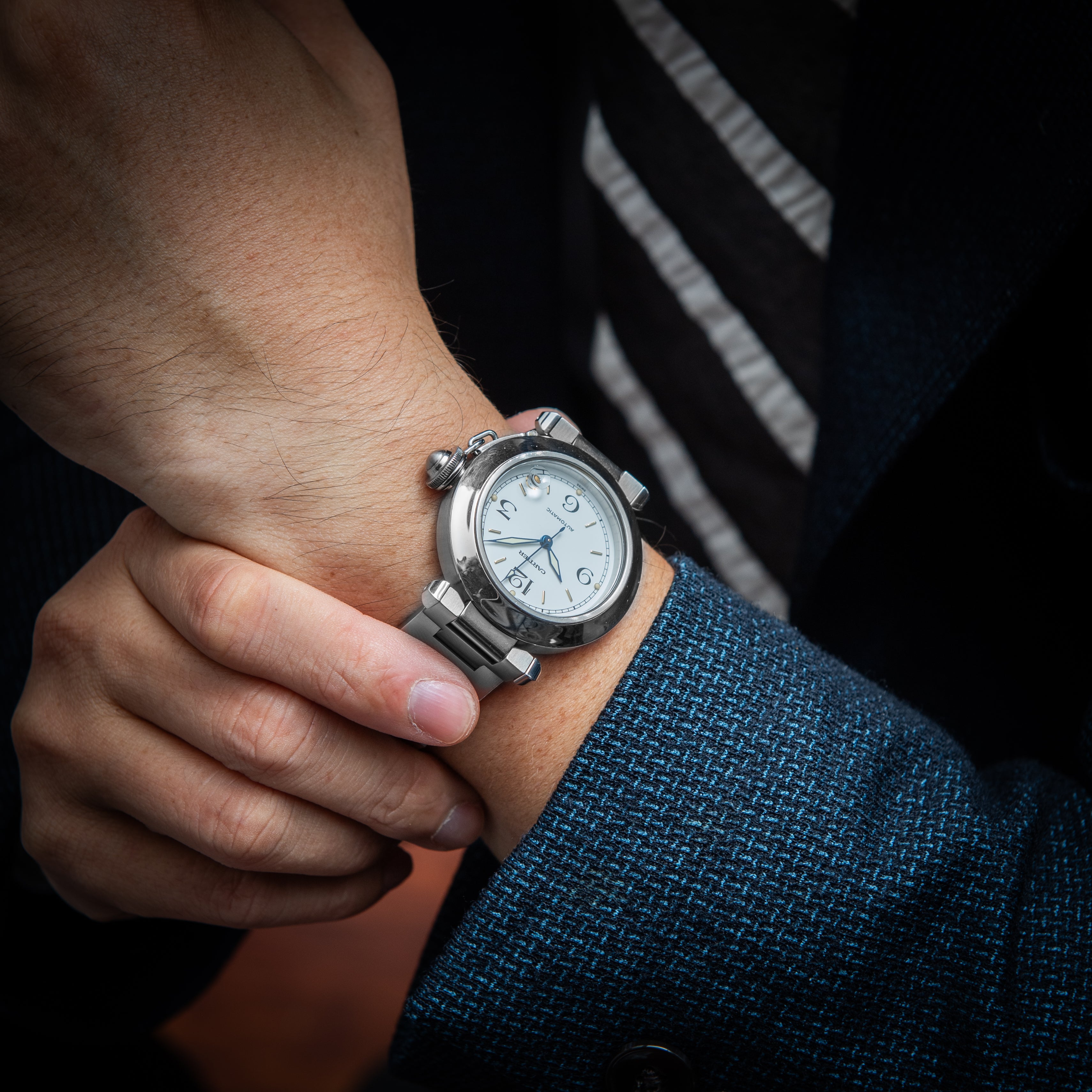 カルティエ パシャC 1990年代製 Ref.2324 オートマチック ホワイトダイヤル