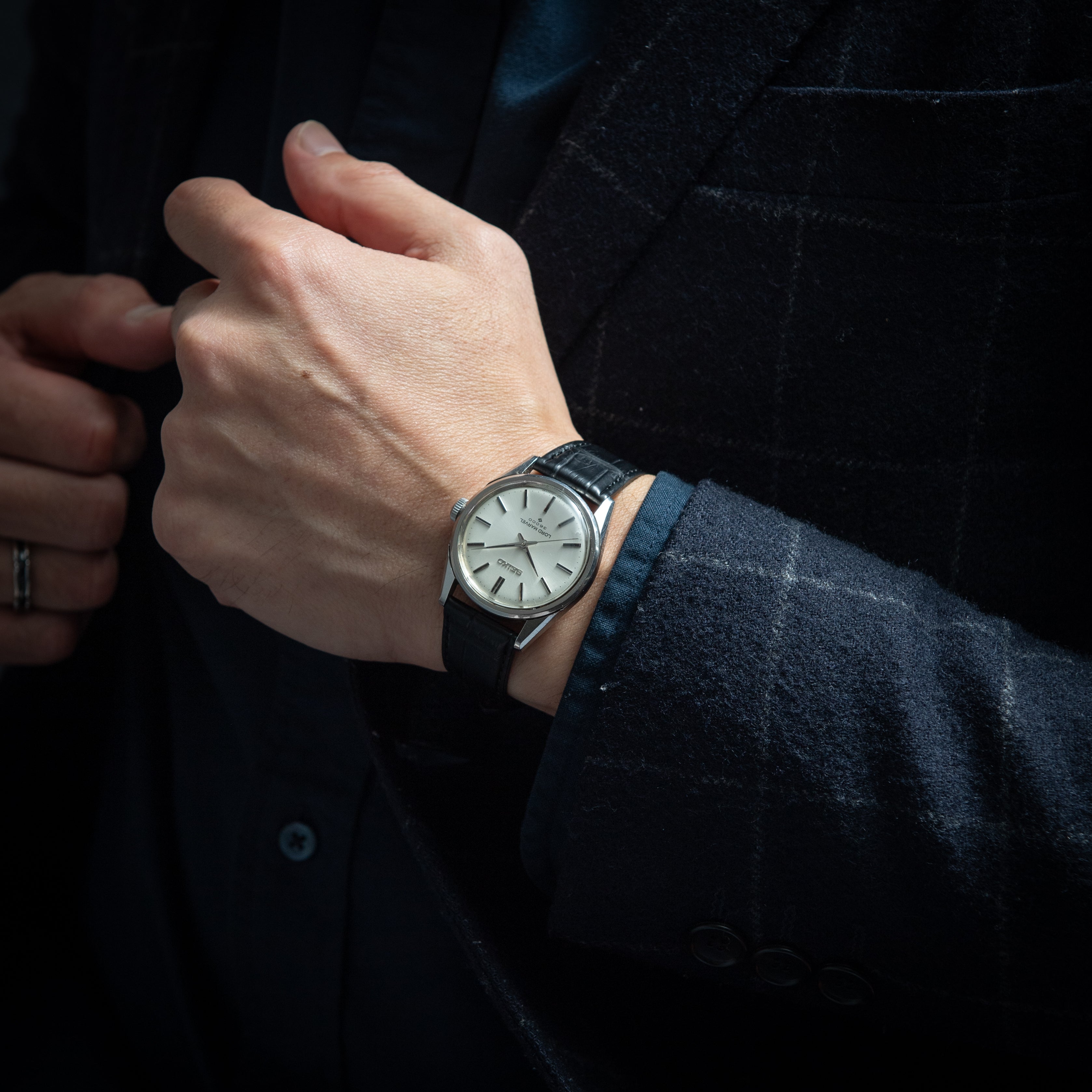 セイコー ロードマーベル 36000 1972年製 Ref.5740-8000 シルバーダイヤル 手巻き 10振動