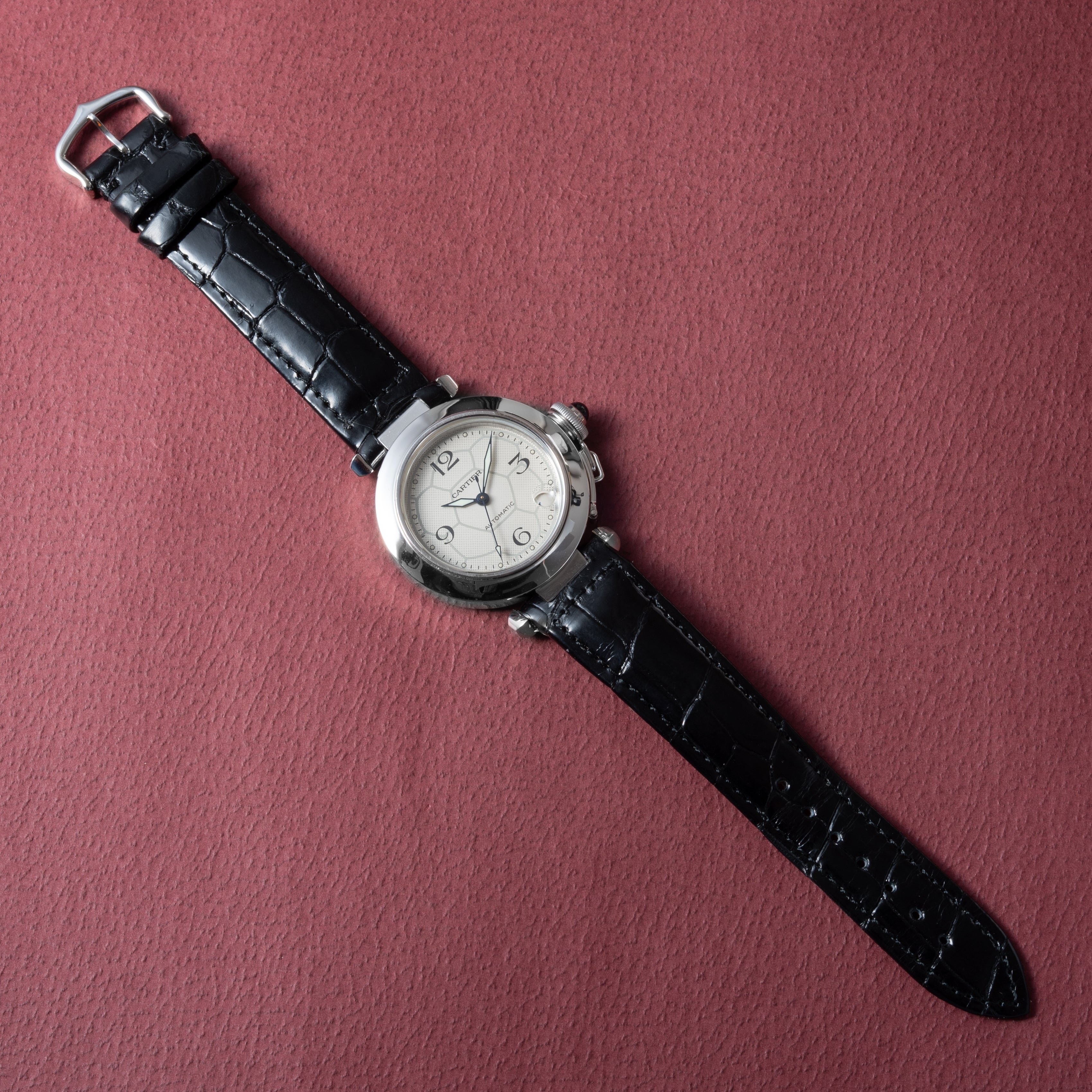 カルティエ パシャ 2002年製 Ref.S091 FIFAワールドカップ 世界70本限定 18金ホワイトゴールド