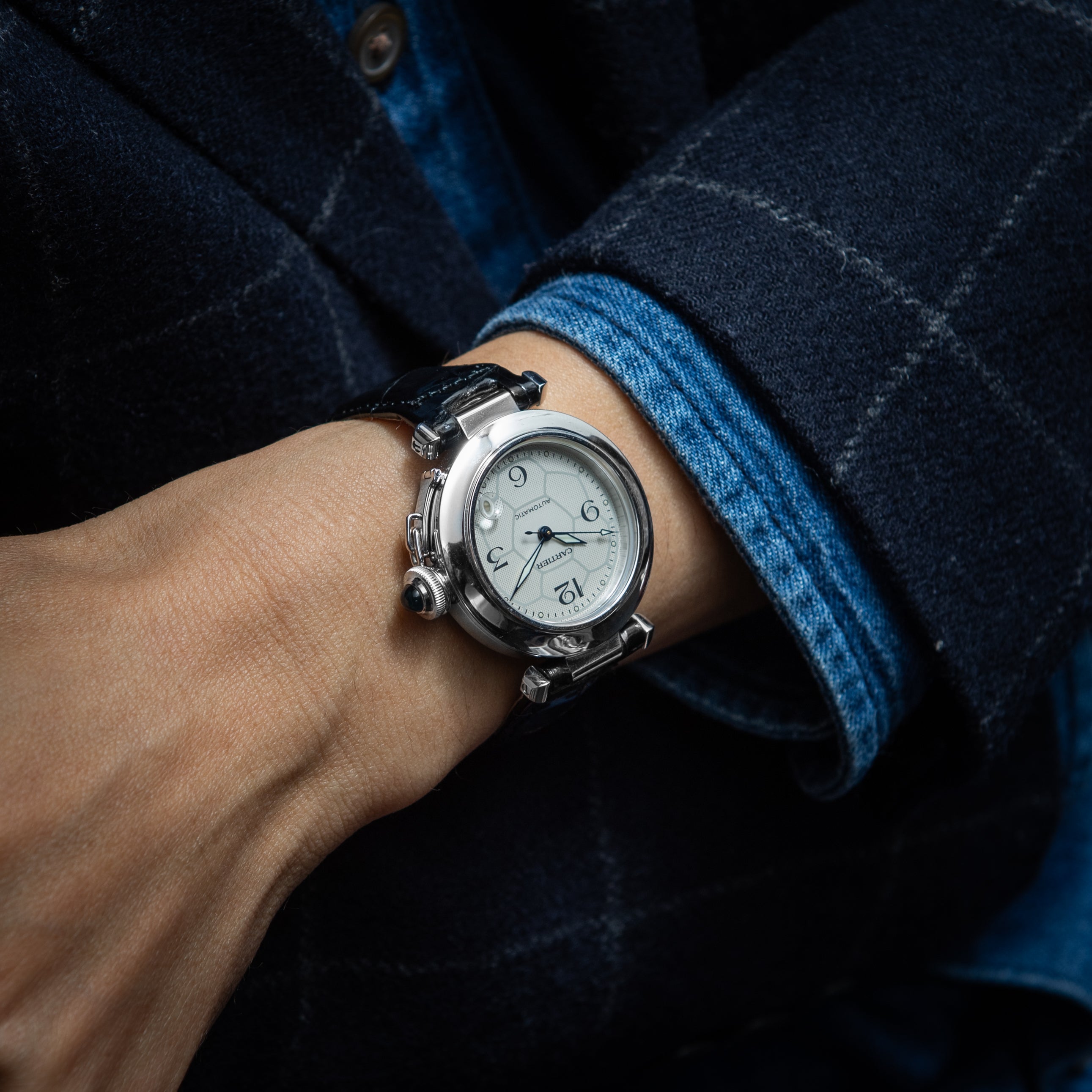 カルティエ パシャ 2002年製 Ref.S091 FIFAワールドカップ 世界70本限定 18金ホワイトゴールド