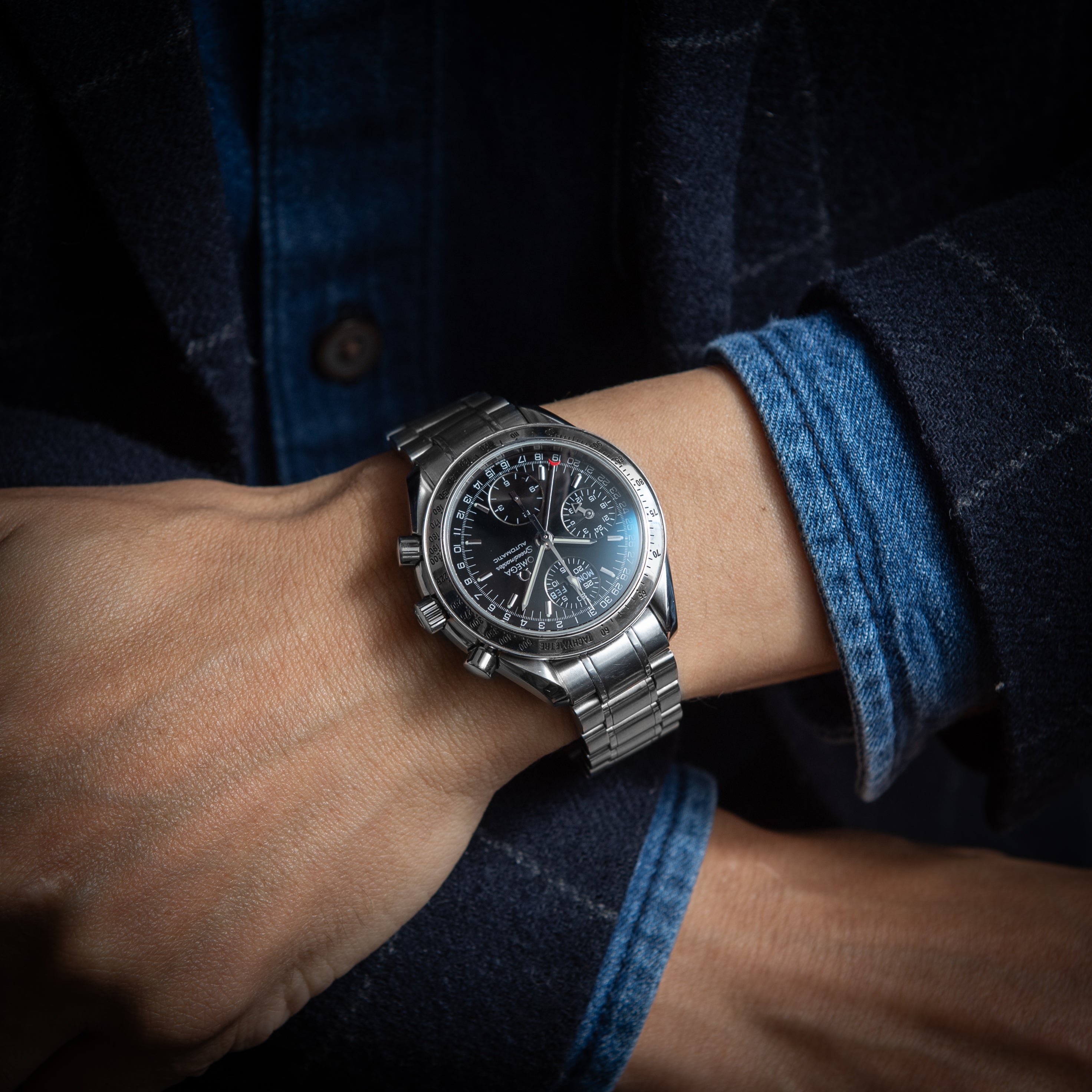 オメガ スピードマスター トリプルカレンダー 1998年製 Ref.175.0084 ブラックダイヤル