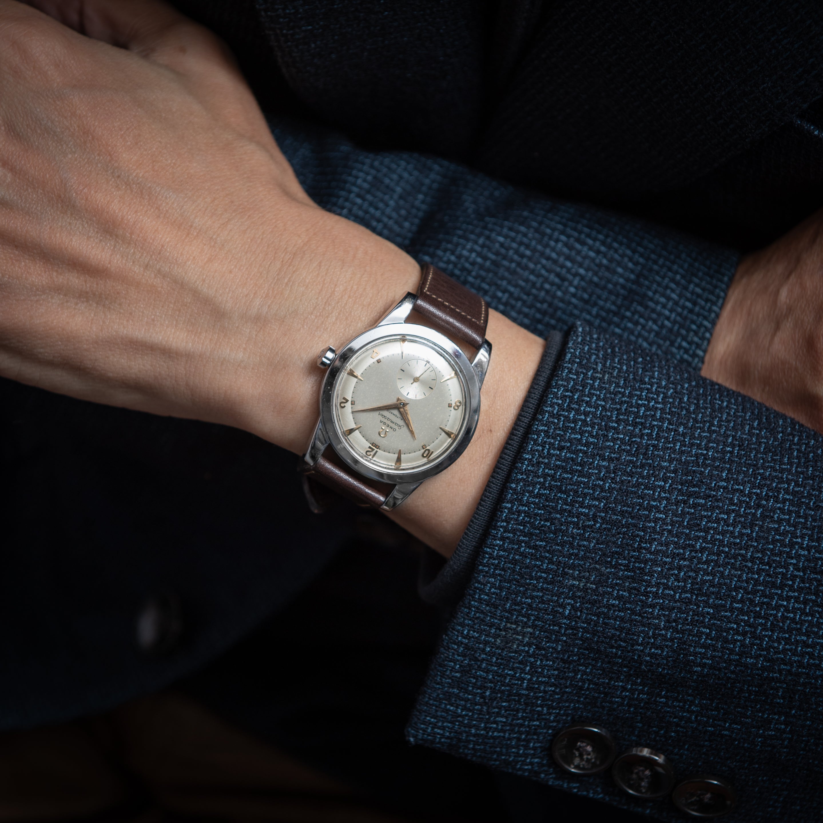 オメガ シーマスター ハーフローター 1954年製 Ref.2494-4 スモールセコンド ビッグケース