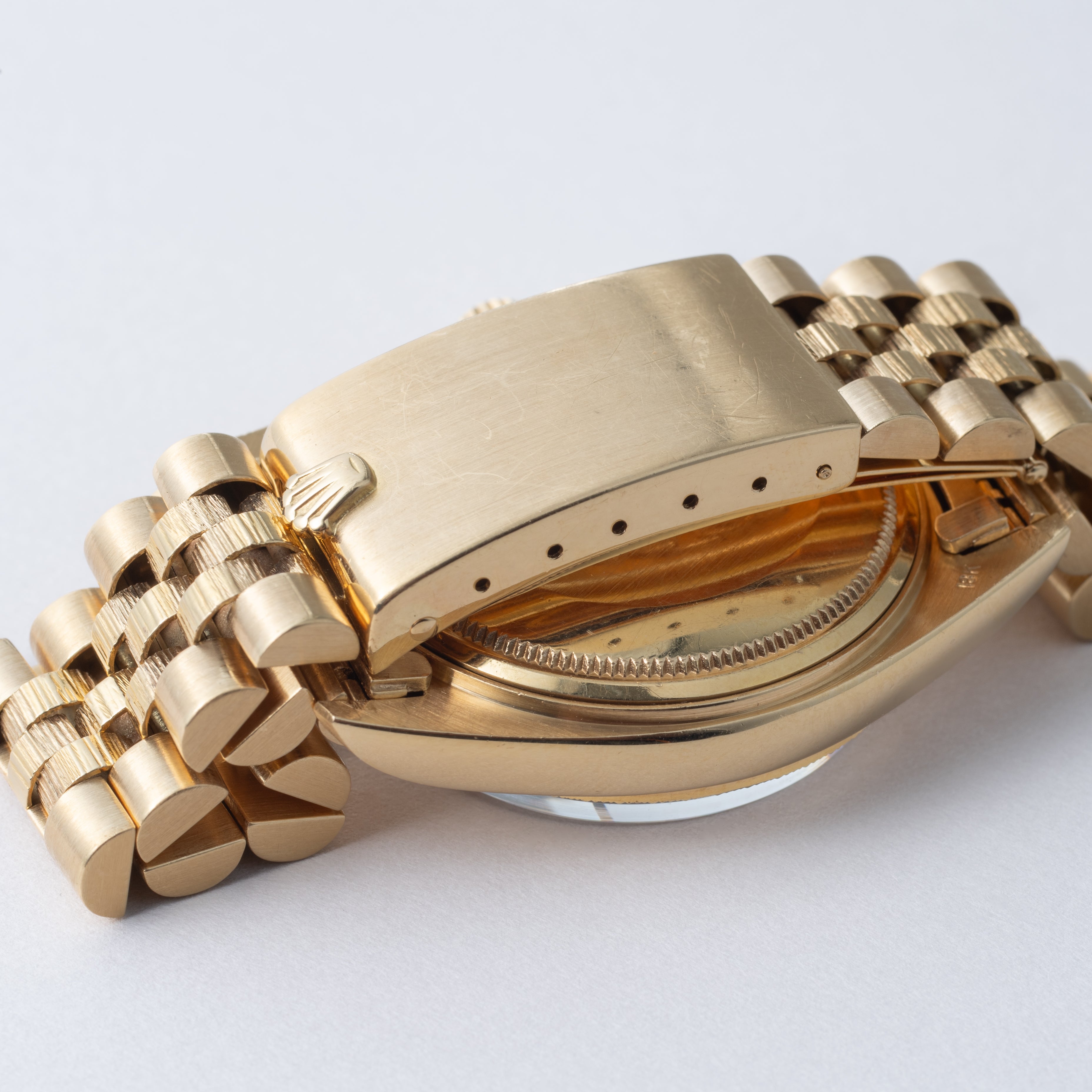 ロレックス デイデイト 1973年製 Ref.1807 18金イエローゴールド バークベゼル、ブレス