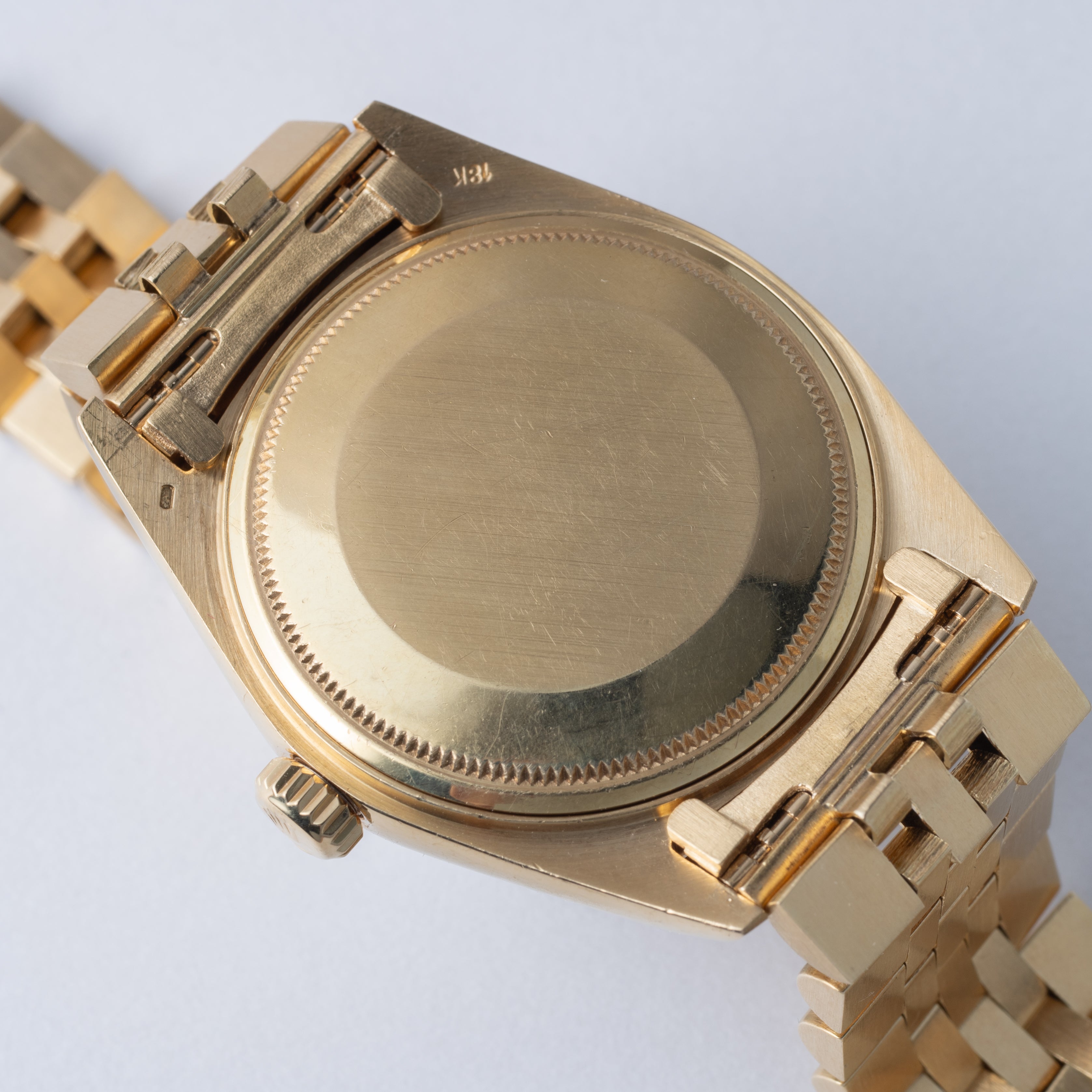 ロレックス デイデイト 1973年製 Ref.1807 18金イエローゴールド バークベゼル、ブレス