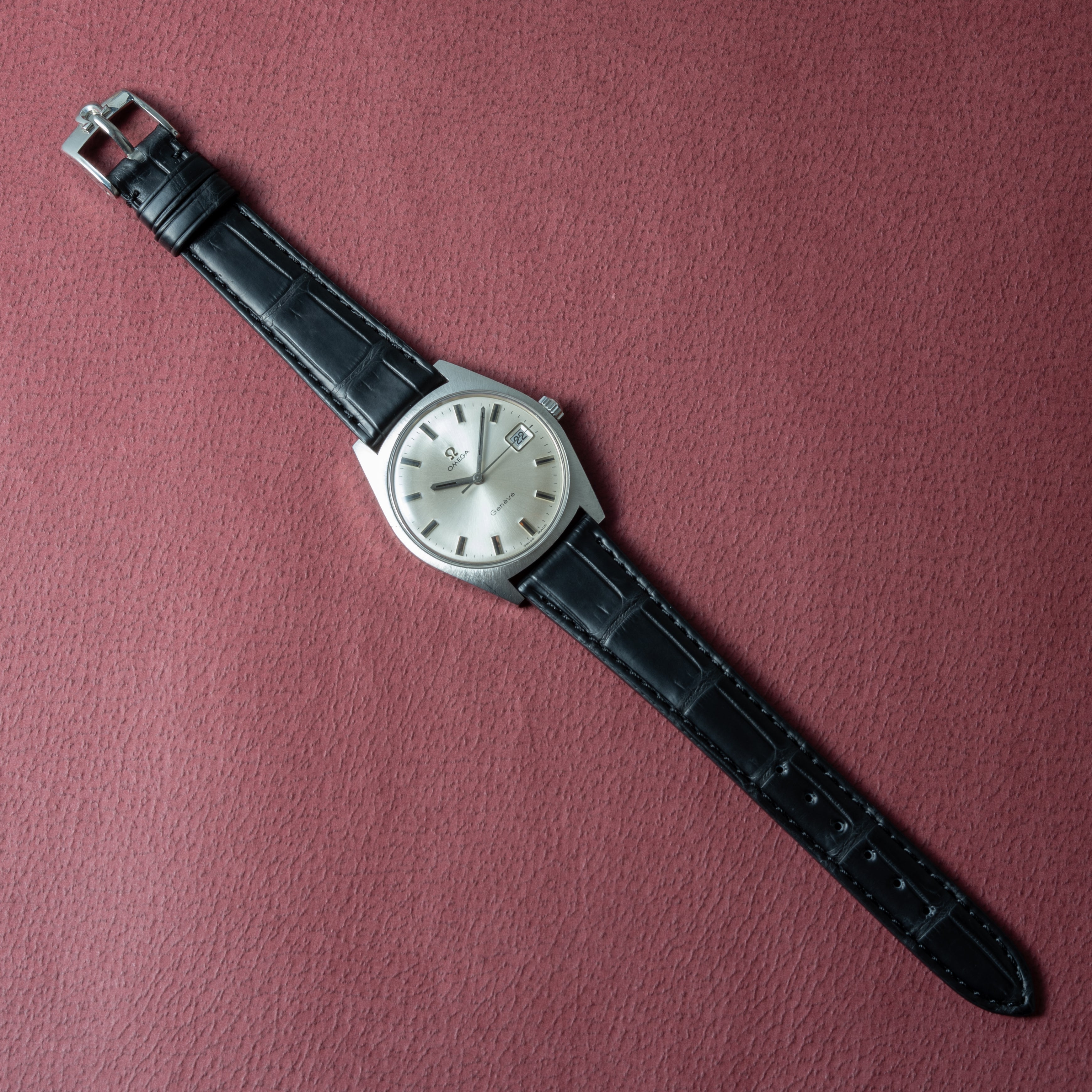 オメガ ジュネーブ 1970年製 Ref.136041 シルバーダイヤル ギャラ付き