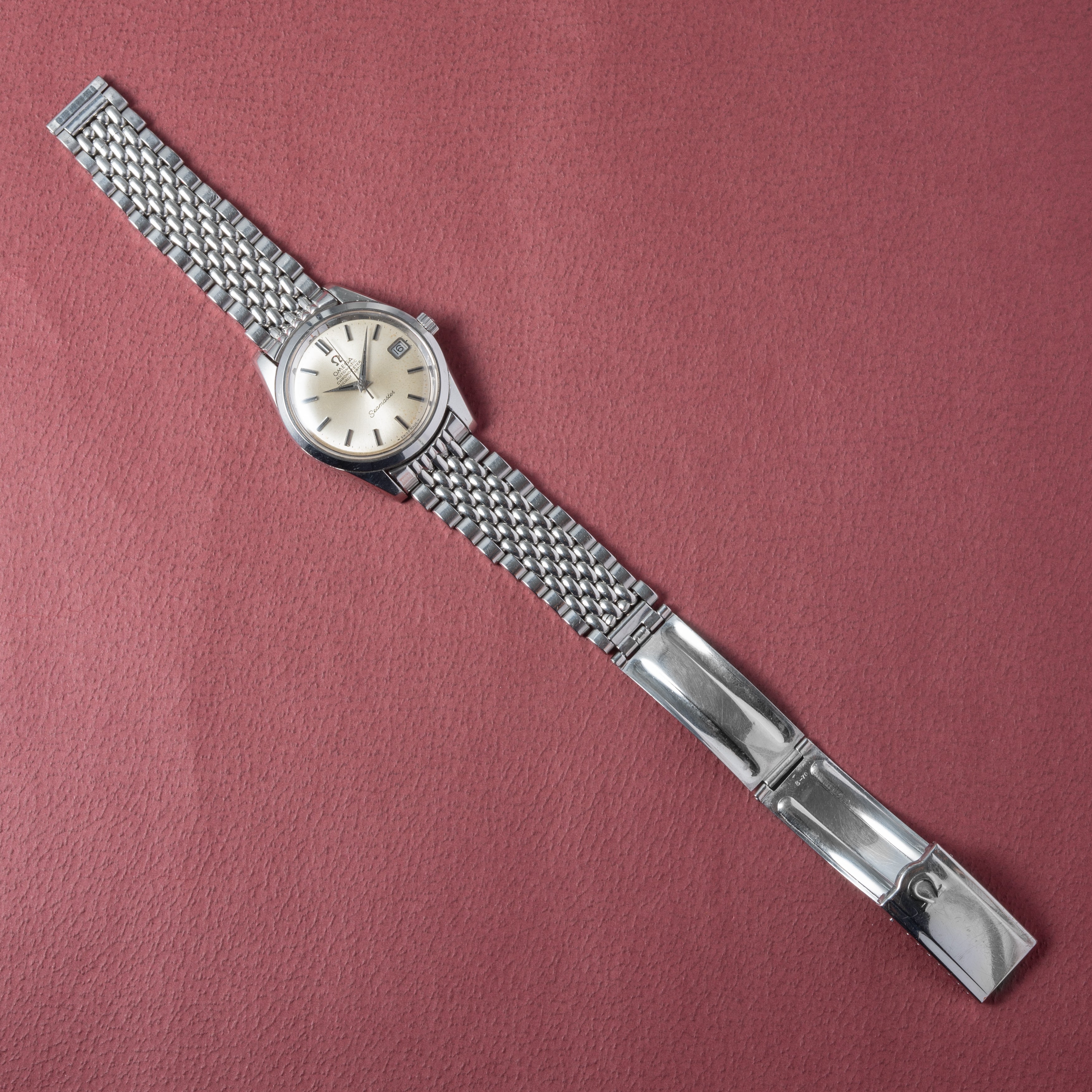 オメガ シーマスター クロノメーター 1970年製 Ref.166010SP シルバーダイヤル ブレス付き